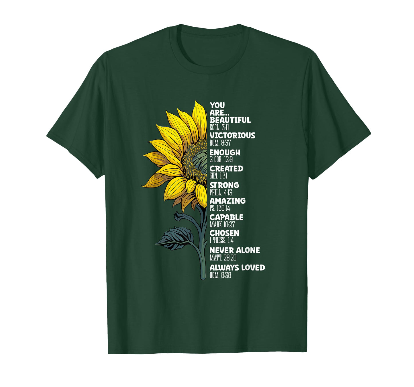 You Beautiful And Enough Created Strong Christian T-Shirt