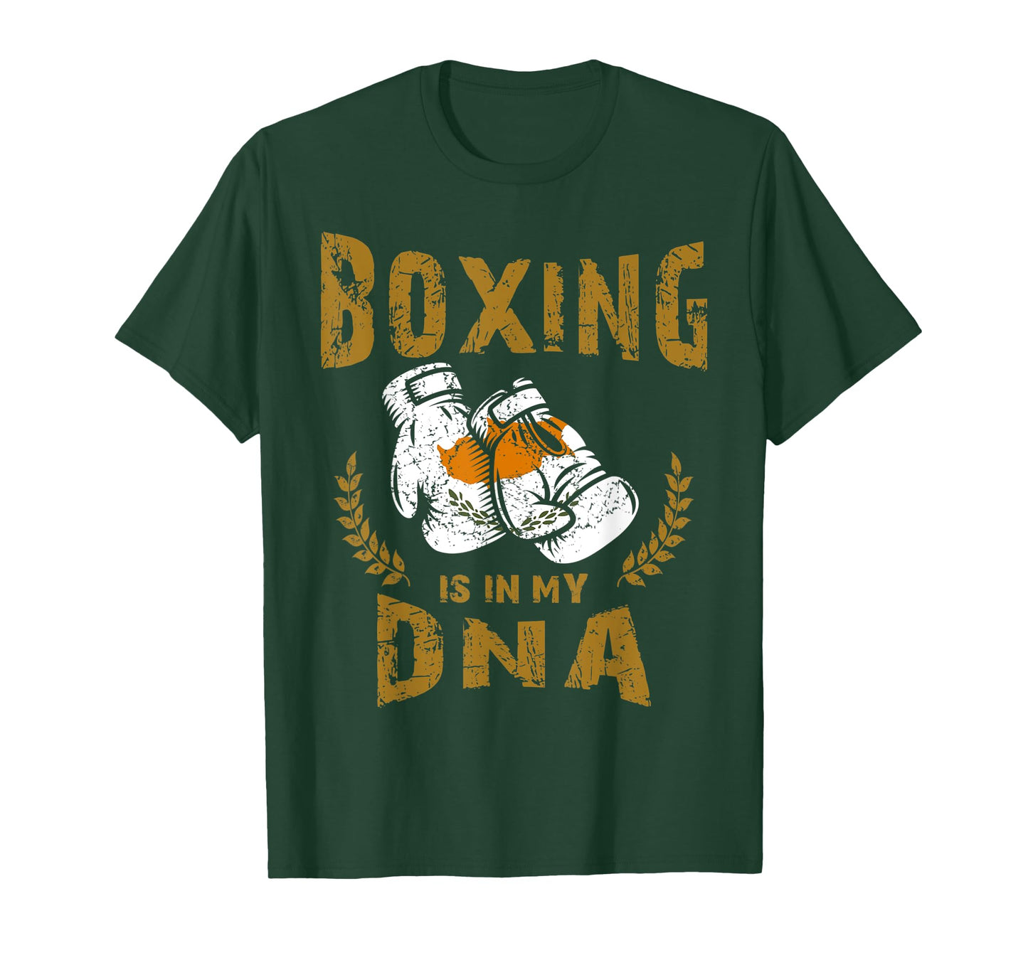 Boxing is in my D-N-A Cyprus Flag Boxing Gloves T-Shirt