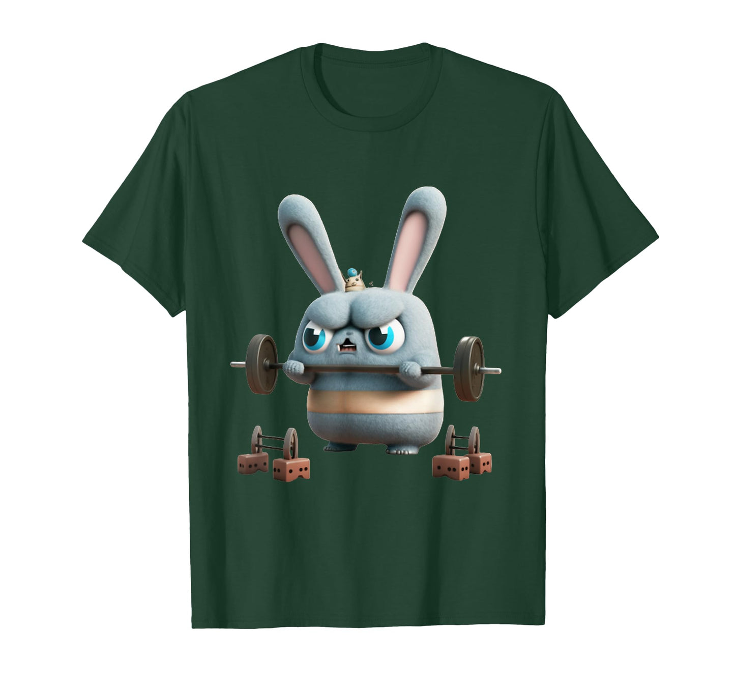 Funny Gym Workout Bunny Fitness Studio Rabbit Cardio Pump T-Shirt