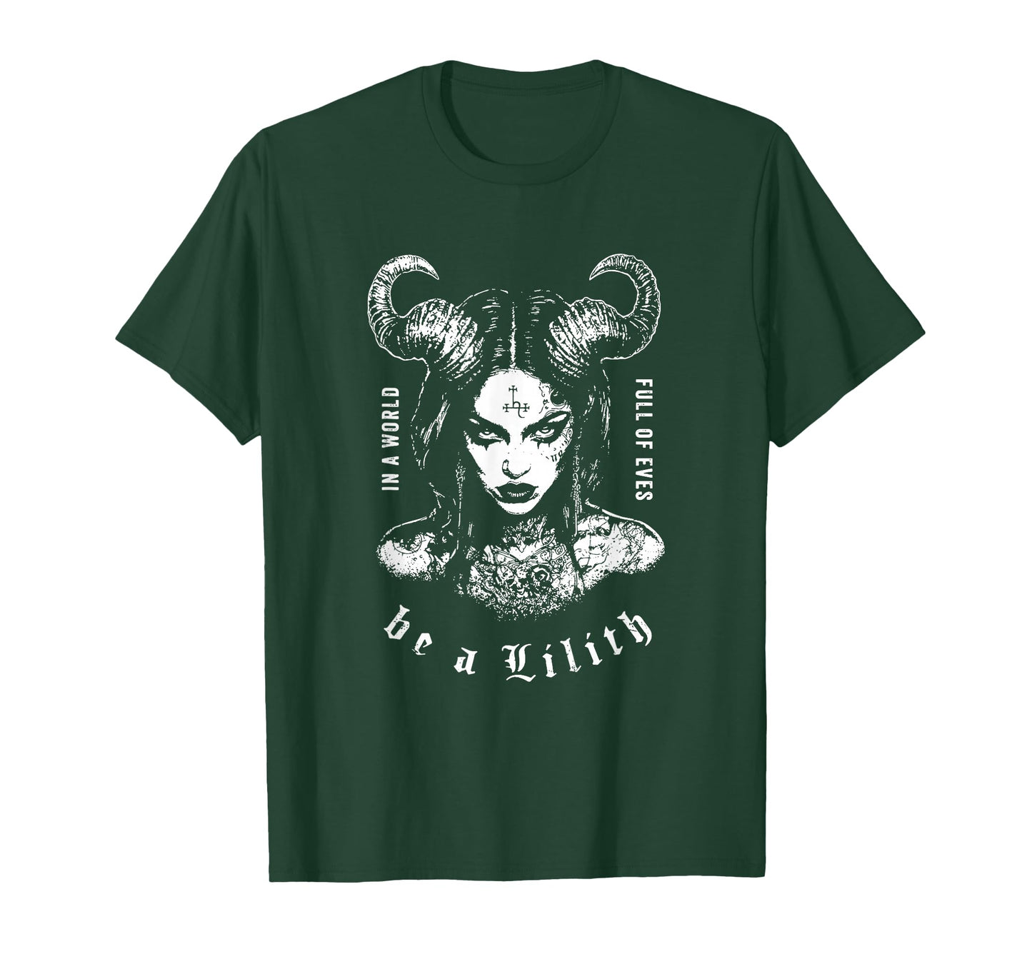 Lilith in A World of Eves Be A Lilith Gothic Celestial Snake T-Shirt