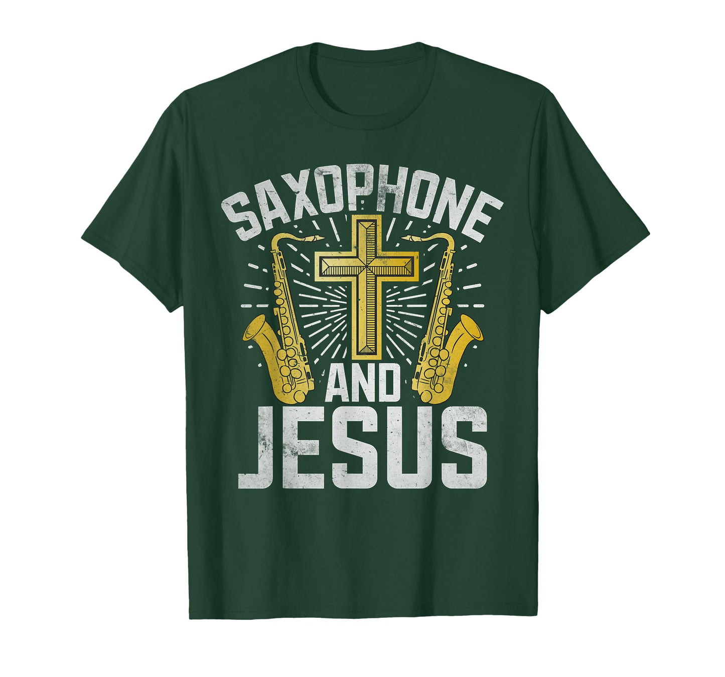 Saxophone and Jesus Saxophone T-Shirt