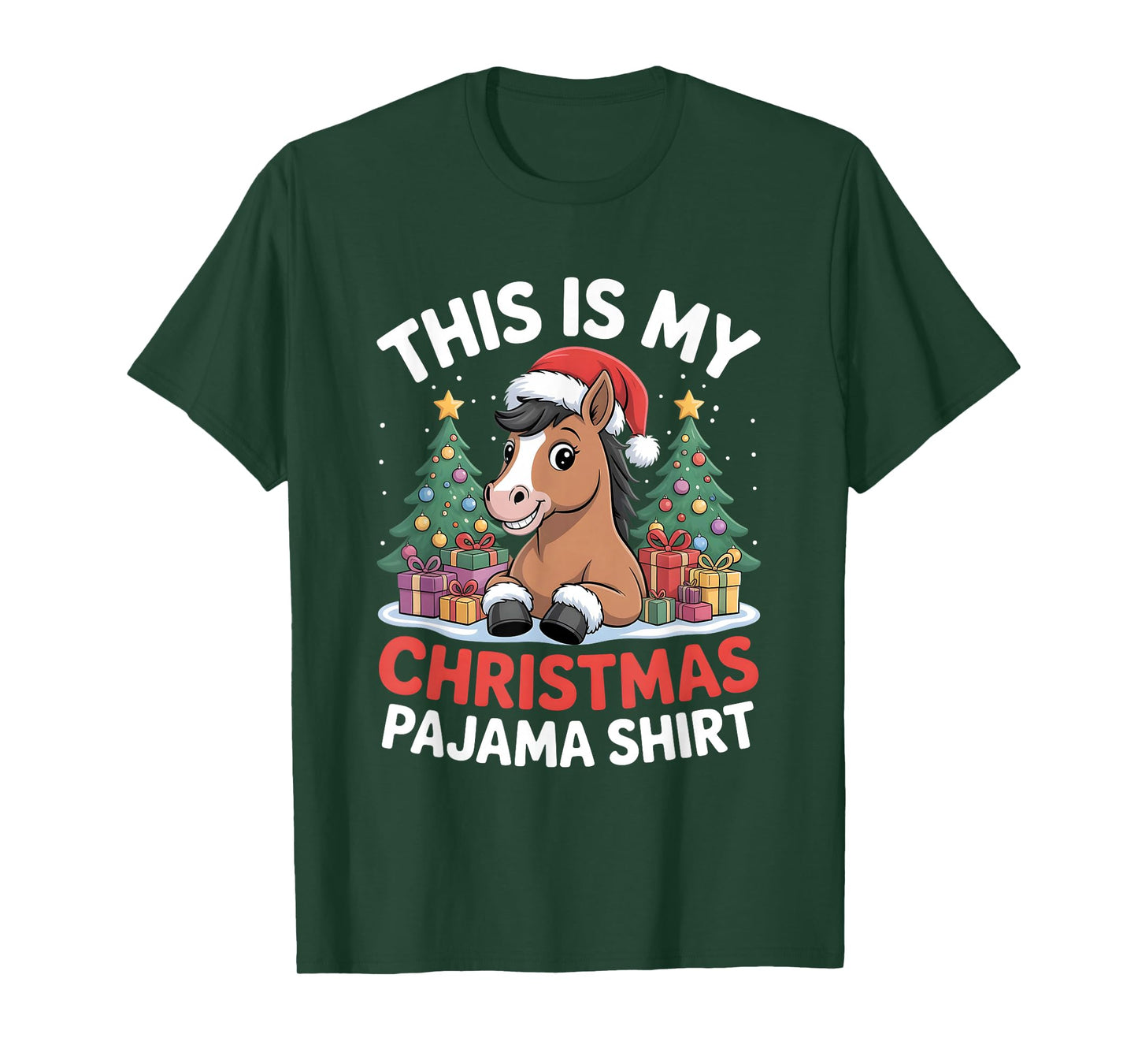 This is My Christmas Pajama Horse T-Shirt