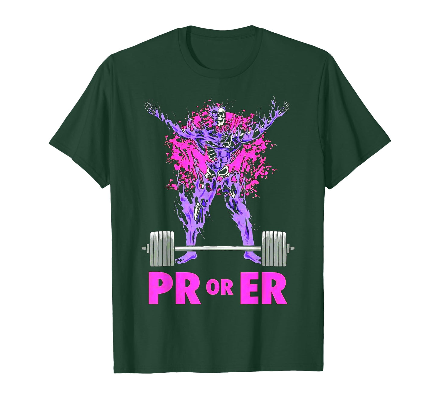PR Or Er Weightlifting Bodybuilding Fitness Gym workout T-Shirt