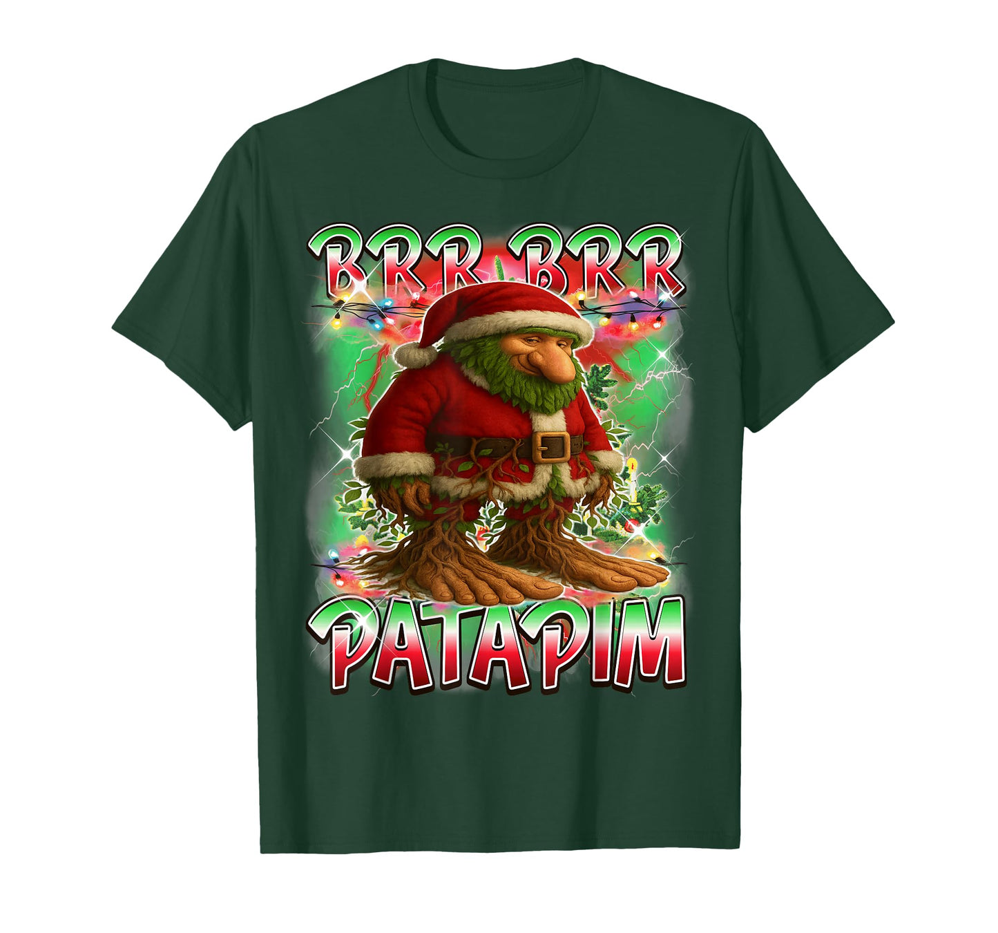 BRR BRR Patapim Santa Claus Italian Brainrot Christmas T-Shirt
