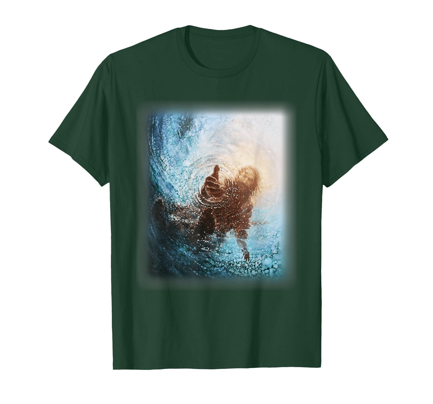 The Hand God Jesus in Water, Jesus Lover Tee T-Shirt