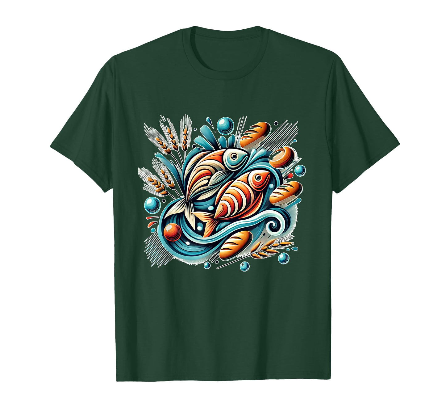 2 Fish, 5 Loaves, 5000 - A Miracle Against All Odds T-Shirt