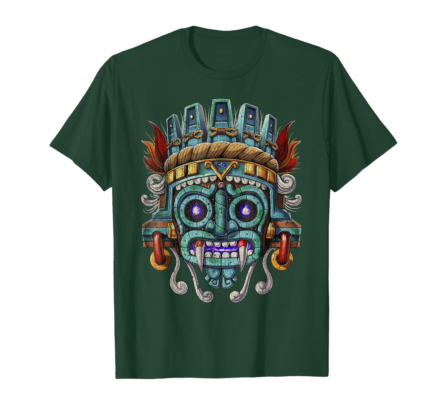 Vintage Aztec God Tlaloc Mayan Mythology Deity Mexican copy T-Shirt