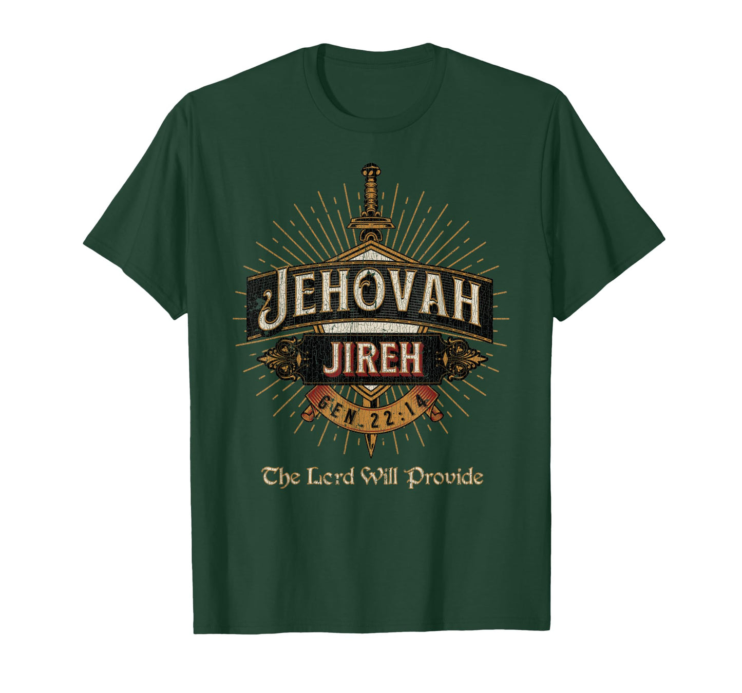 Vintage JEHOVAH JIREH THE LORD WILL PROVIDE GENESIS 22_14 T-Shirt