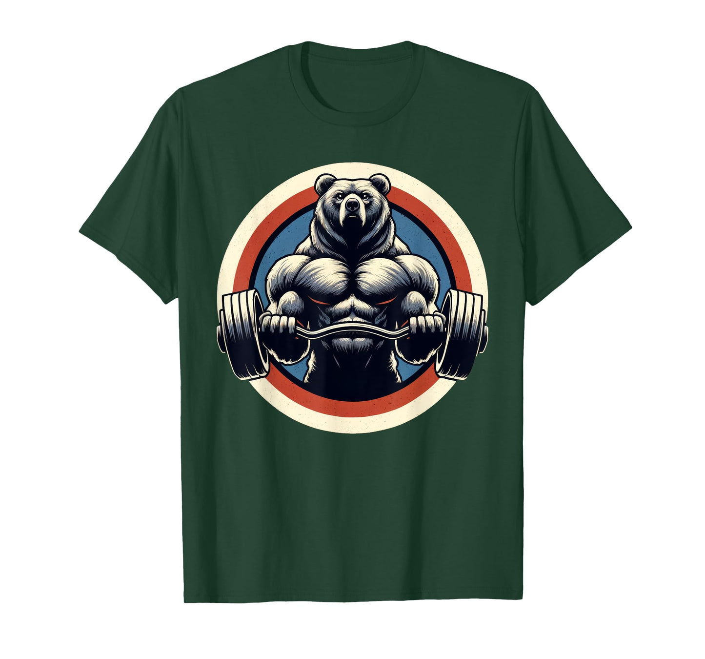 Bear Powerlifting Weightlifting Gym Workout T-Shirt