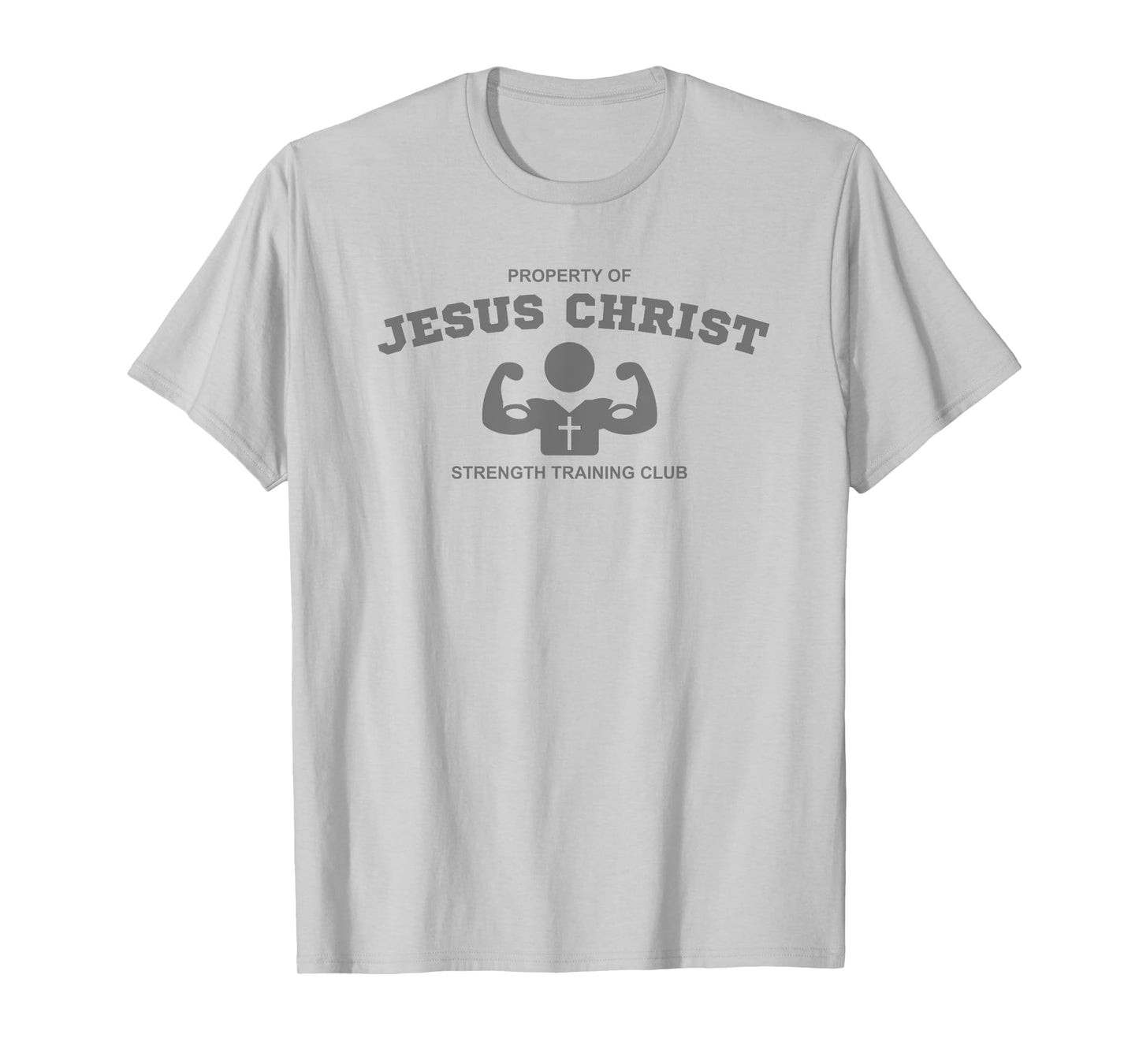Christian Fitness Jesus Workout Gym Strength Training T-Shirt