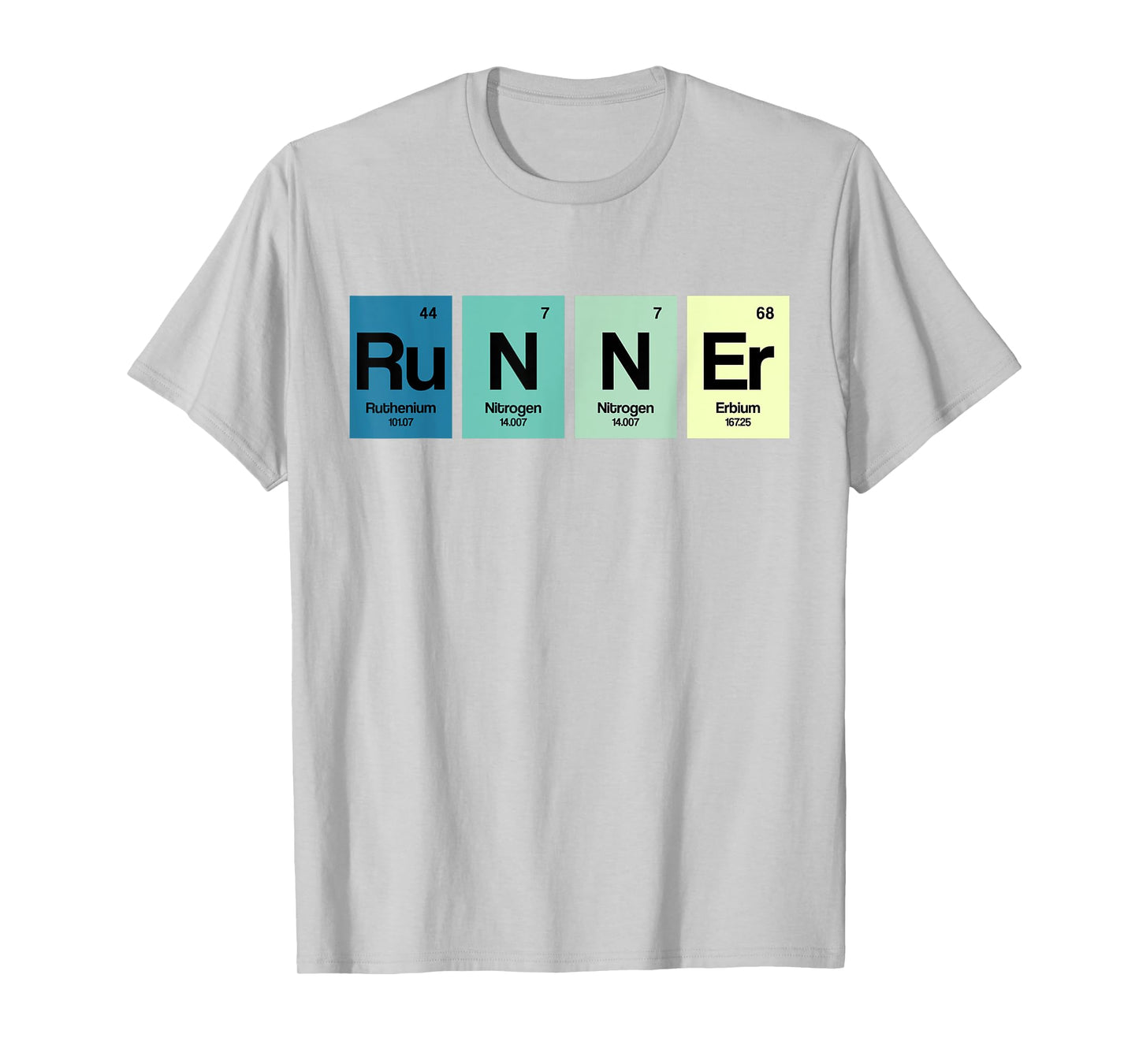 Runner Periodic Table Funy Marathon Runners Science Gift T-Shirt