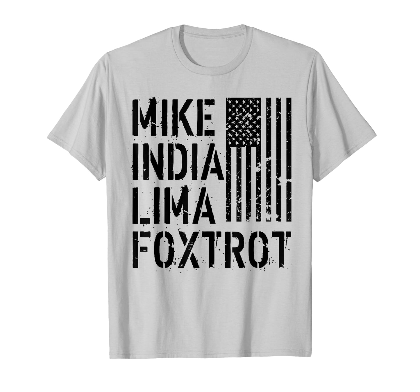 Mike India Lima Foxtrot Hot Mom Muscle Mommy American Flag Women Men T-Shirt
