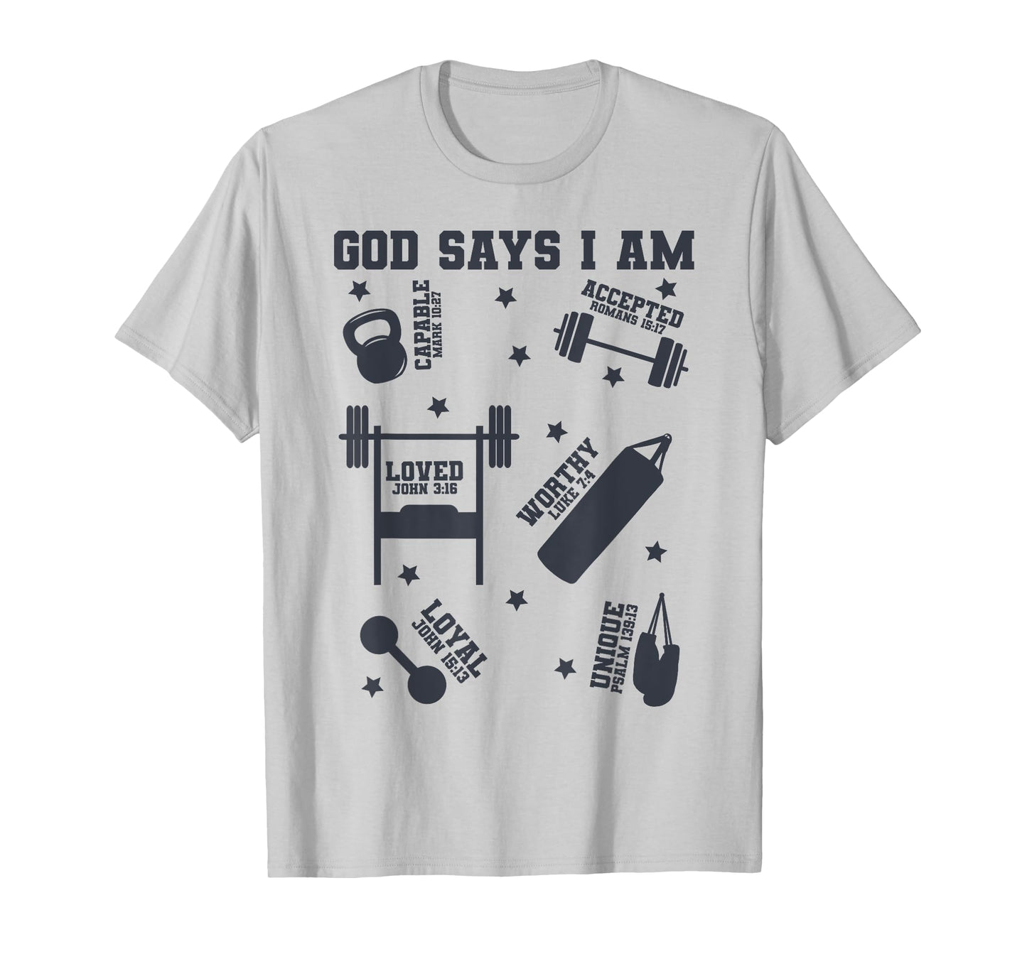 God Says I Am Gym Lover Men Women Christian T-Shirt