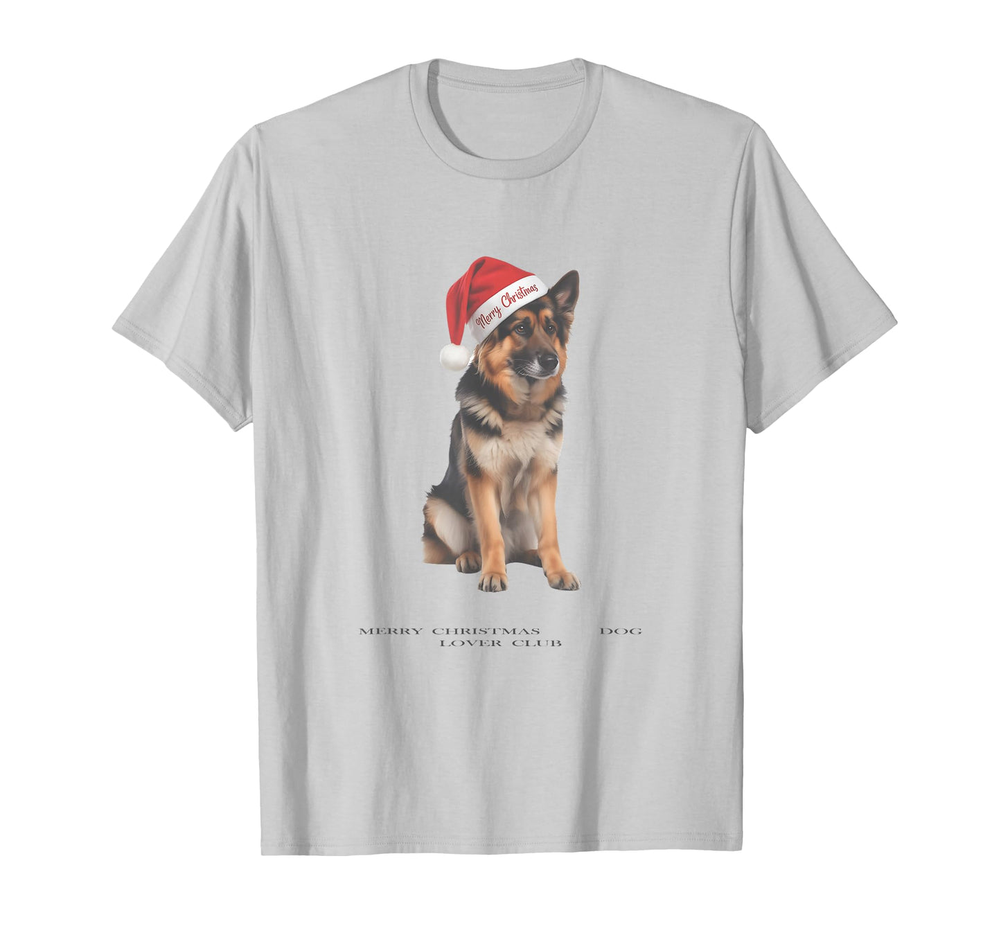 German Shepherd Christmas Dog Vintage T-Shirt
