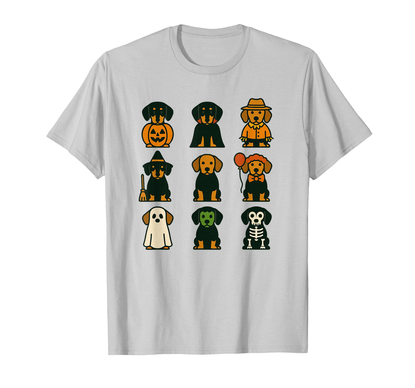Dachshund Halloween Costume Funny Scary Dog Ghost Witch T-Shirt