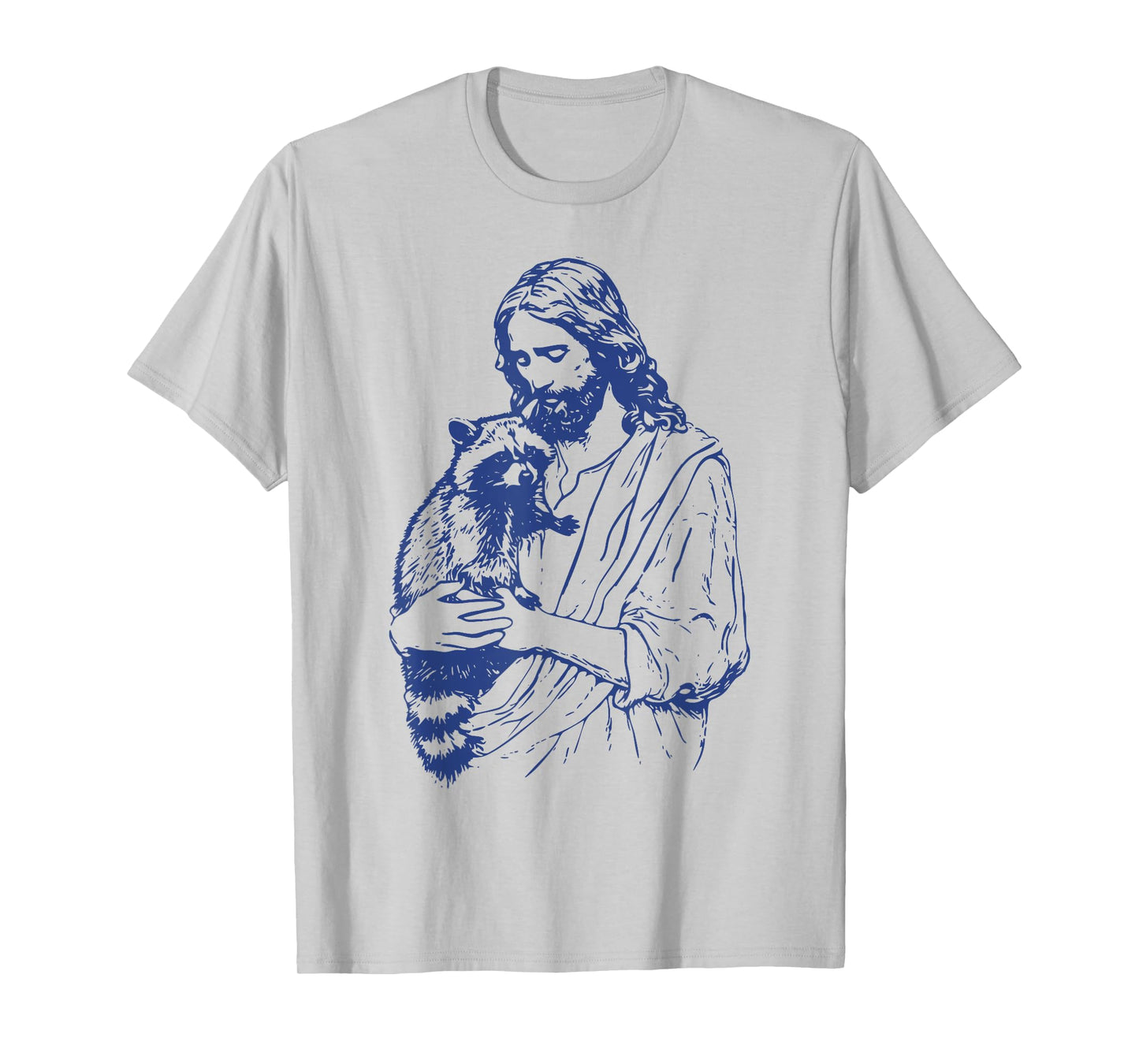 Racoon Lover Trash Panda Christian Jesus Holding A Raccoon T-Shirt