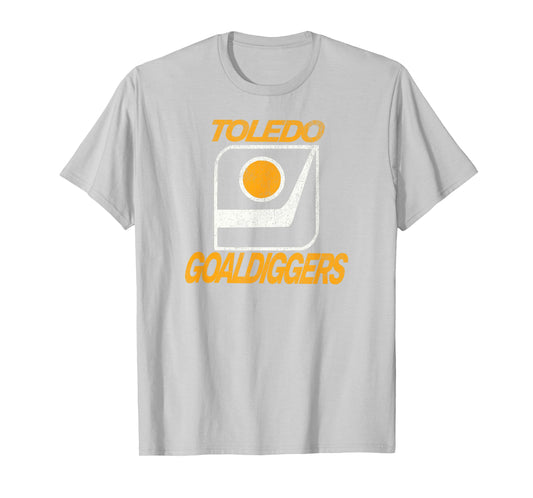 Defunct Hockey Team Toledo Goaldiggers Hockey T-Shirt