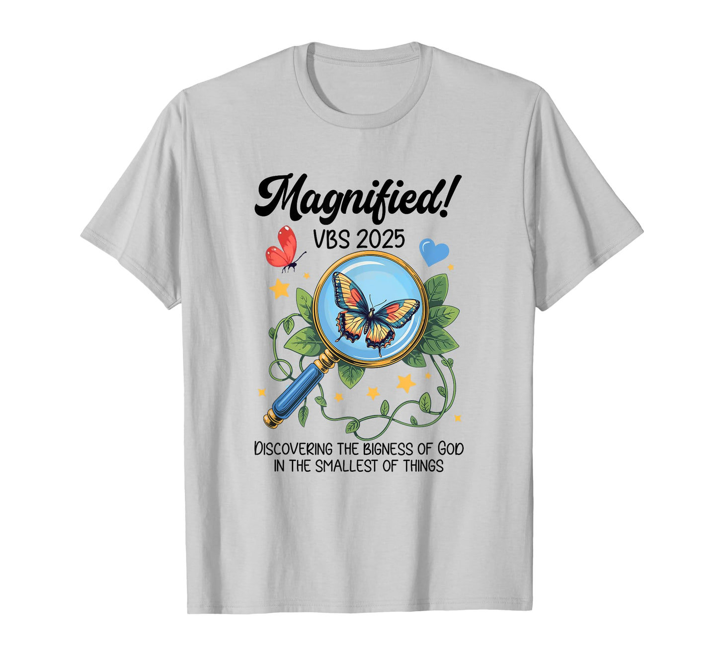 Magnified Vbs 2025 Butterfly Discovering The Bigness Of God T-Shirt