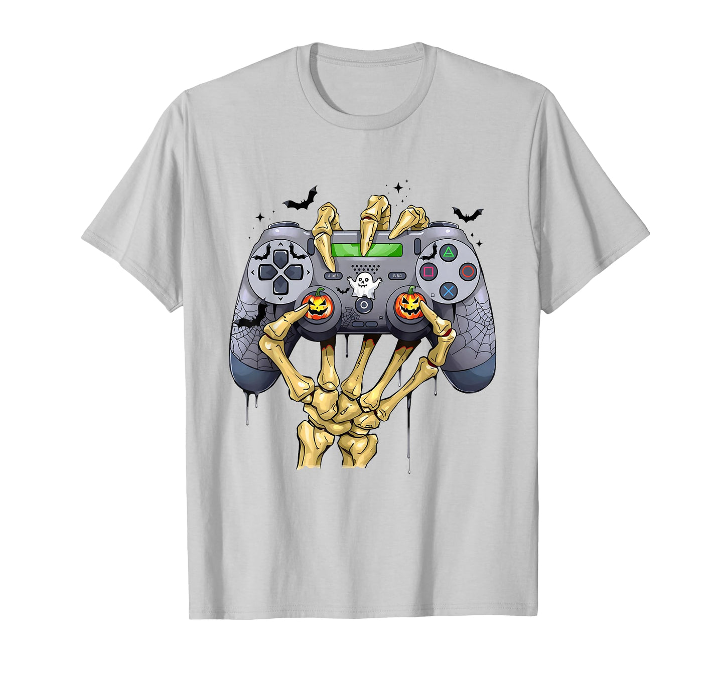 Halloween Skeleton Zombie Gaming Controllers Mummy Boys Kids T-Shirt