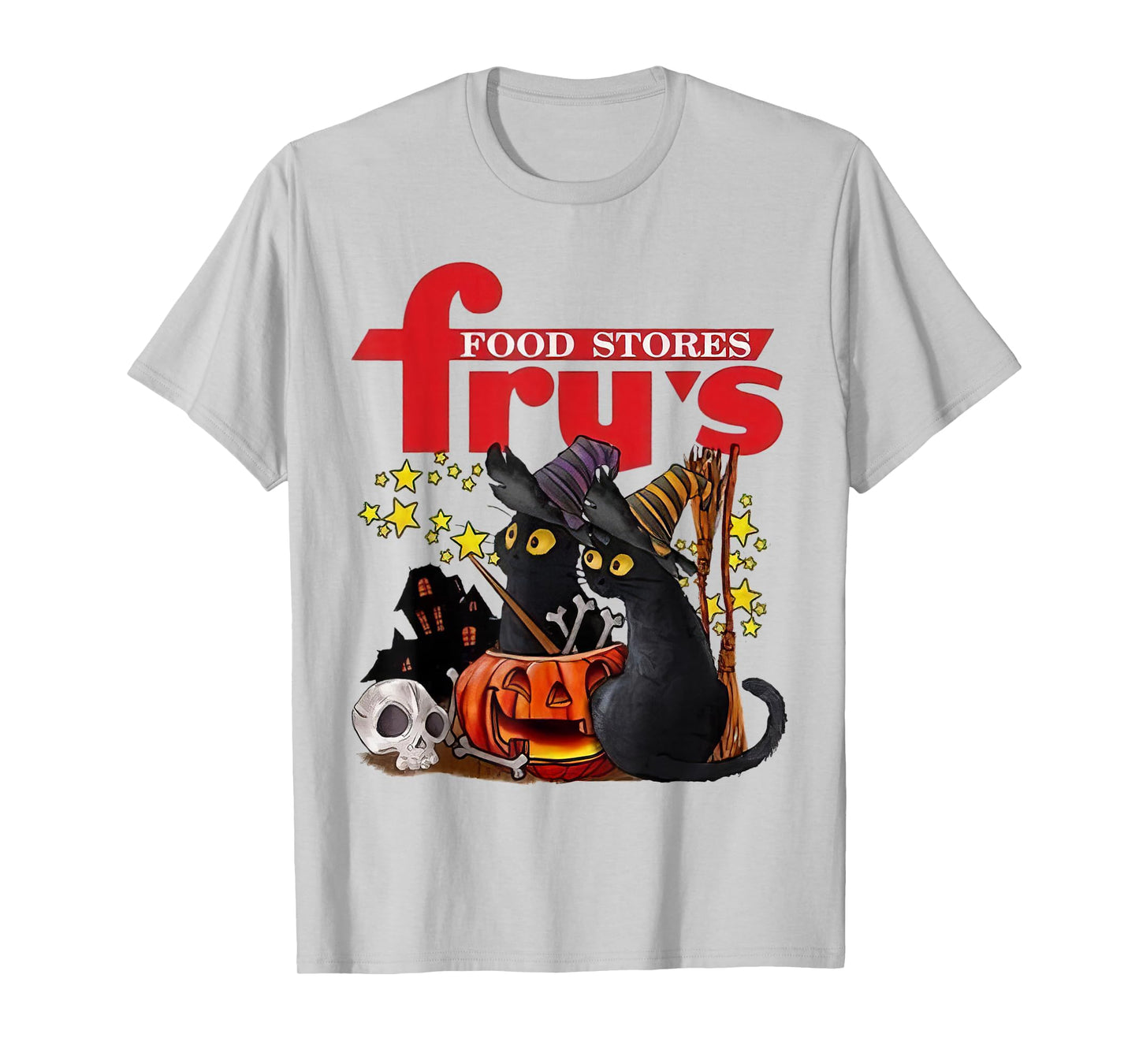 Fry’s Food and Drug X Black Cat Witch Halloween T-Shirt