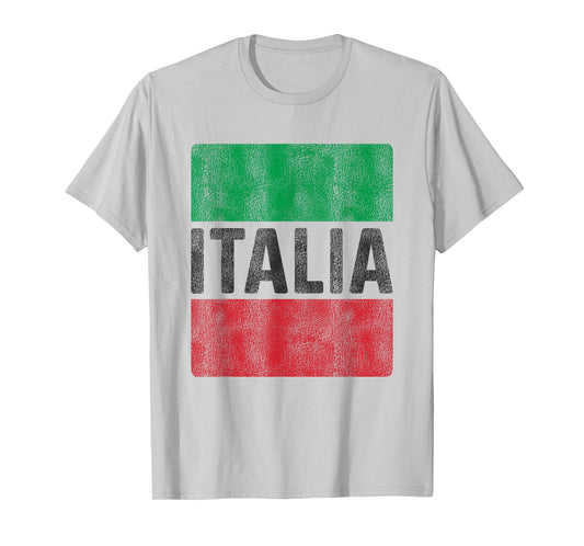 Vintage Italia Flag of Italy Souvenir Italian T-Shirt