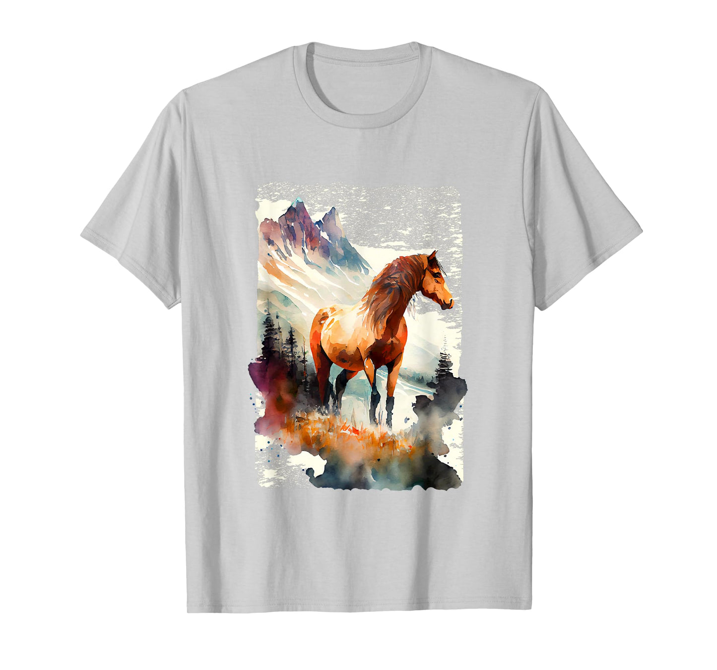 Majestic Horse In Mountain Landscape T-Shirt