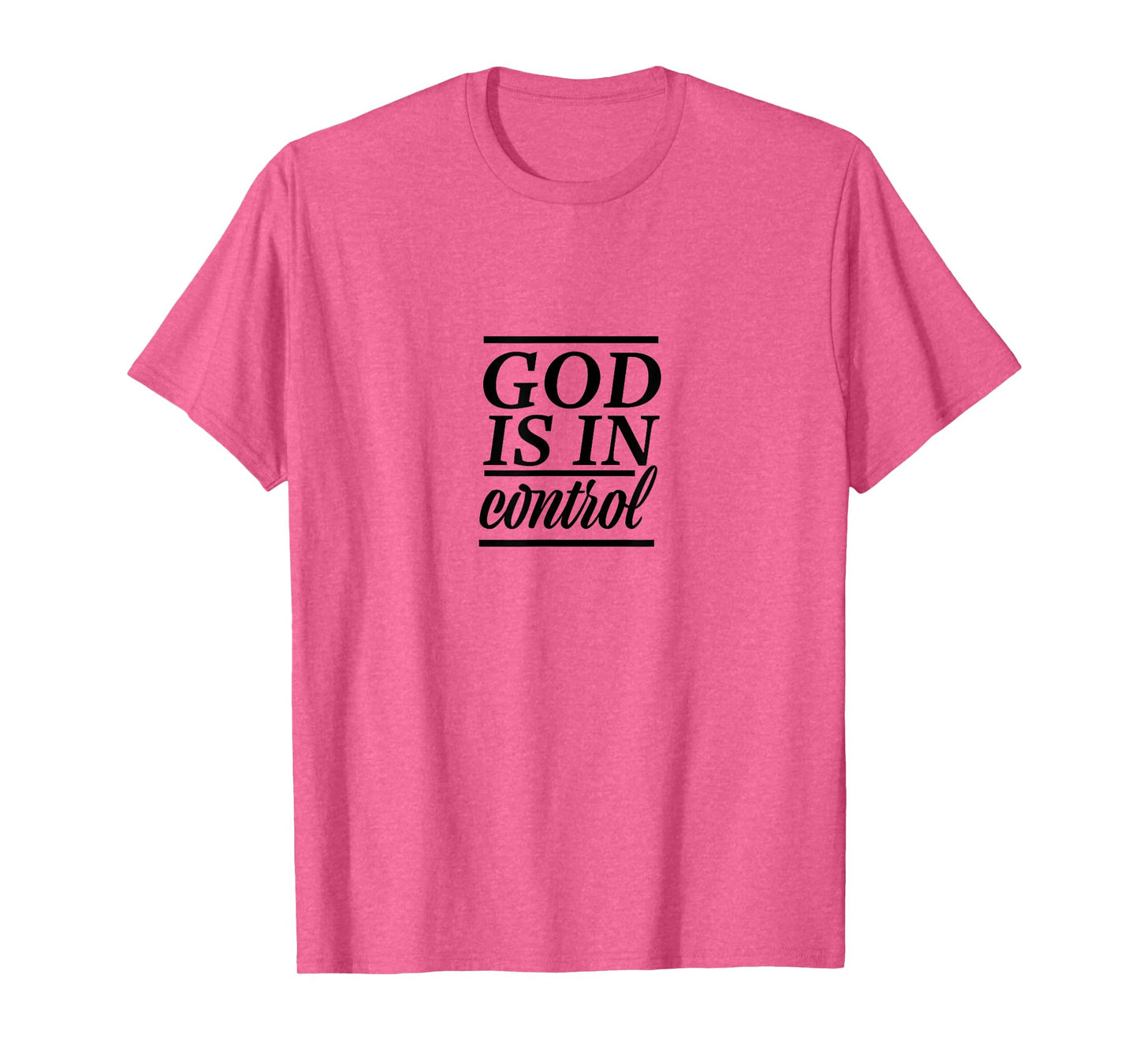God Is In Control Slogan ,Christian Clothing,Christian T-Shirt