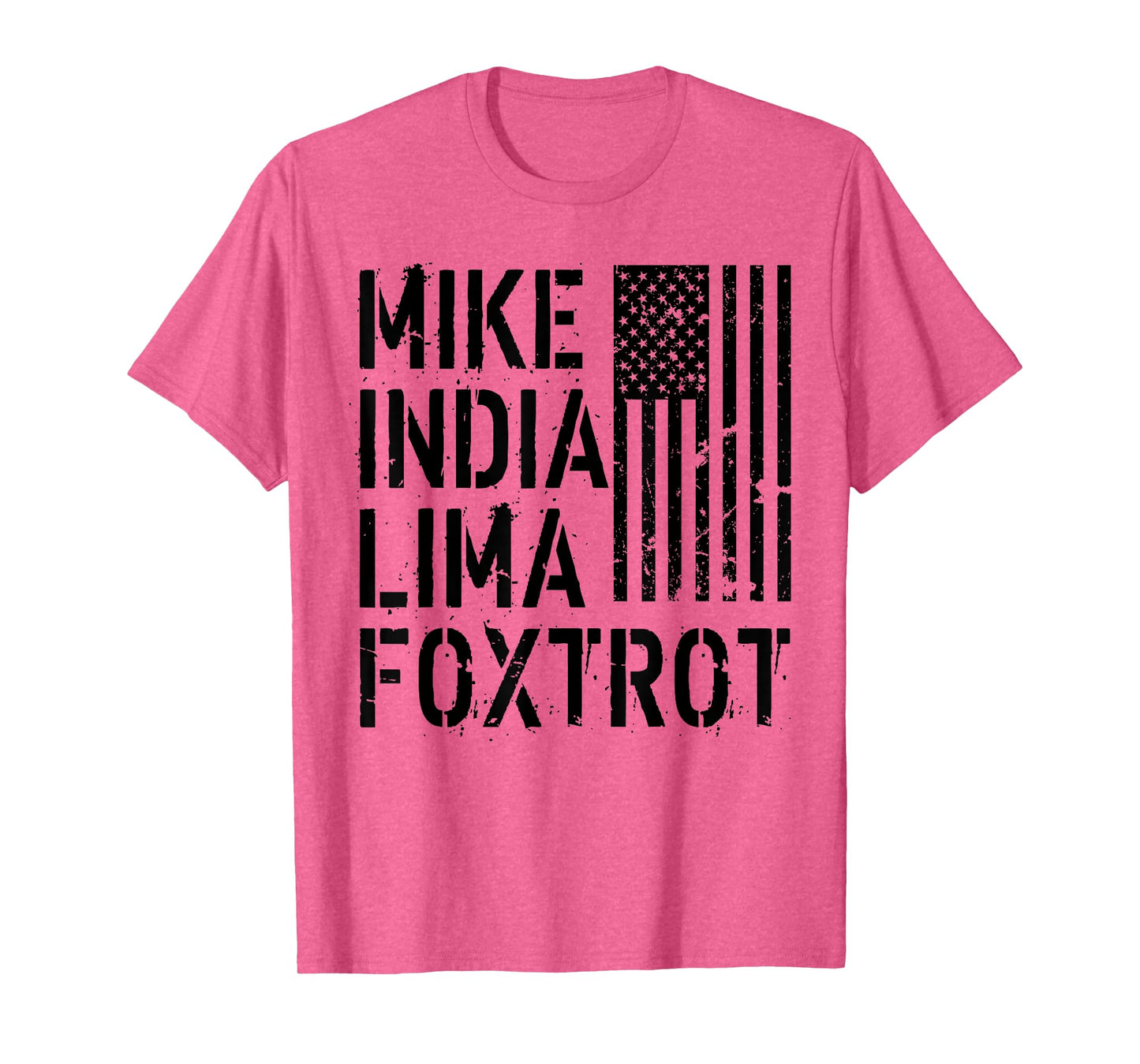 Mike India Lima Foxtrot Hot Mom Muscle Mommy American Flag Women Men T-Shirt
