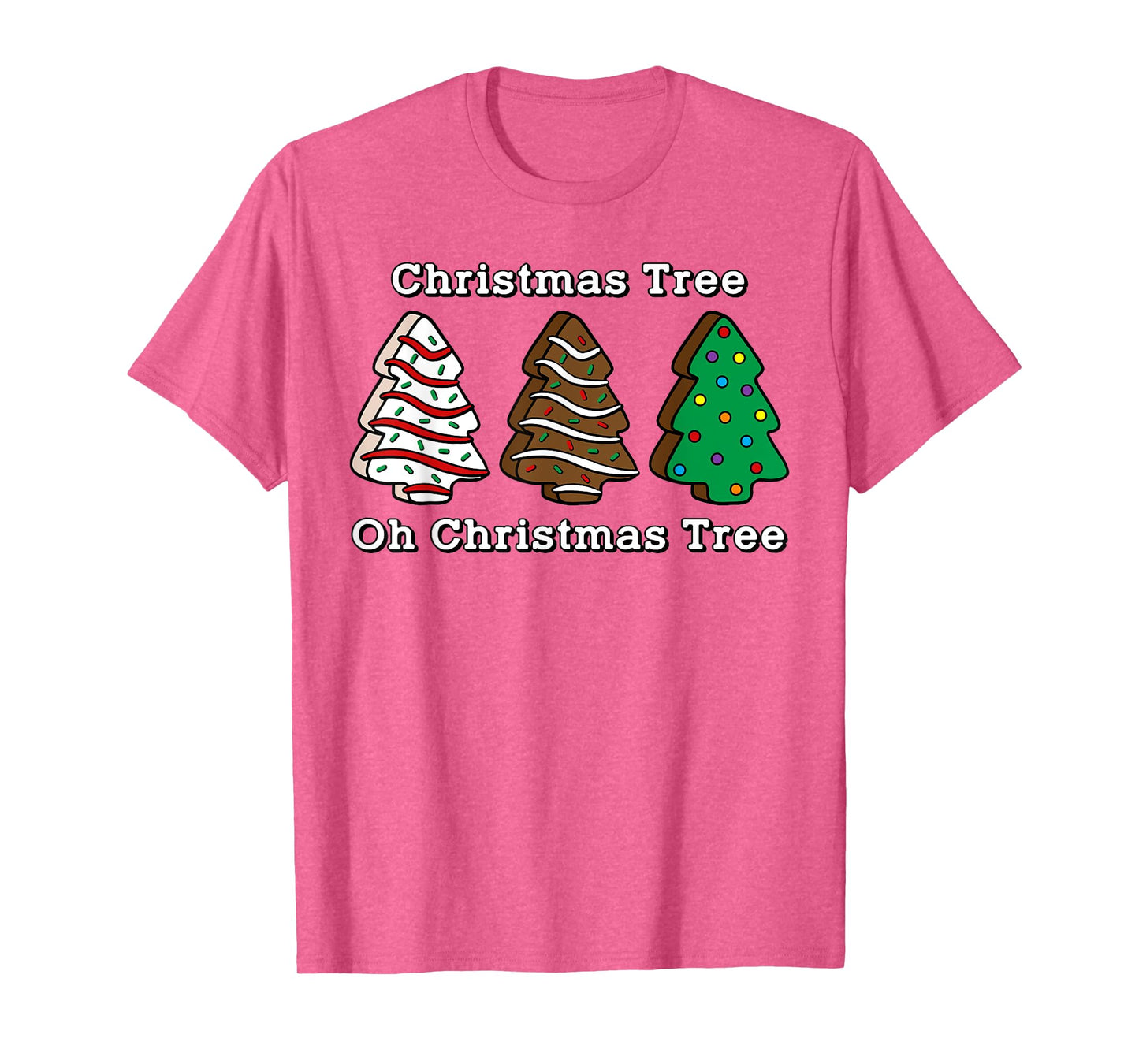 Oh Christmas Tree Cute Cake Brownie Lover Sweet Tooth T-Shirt