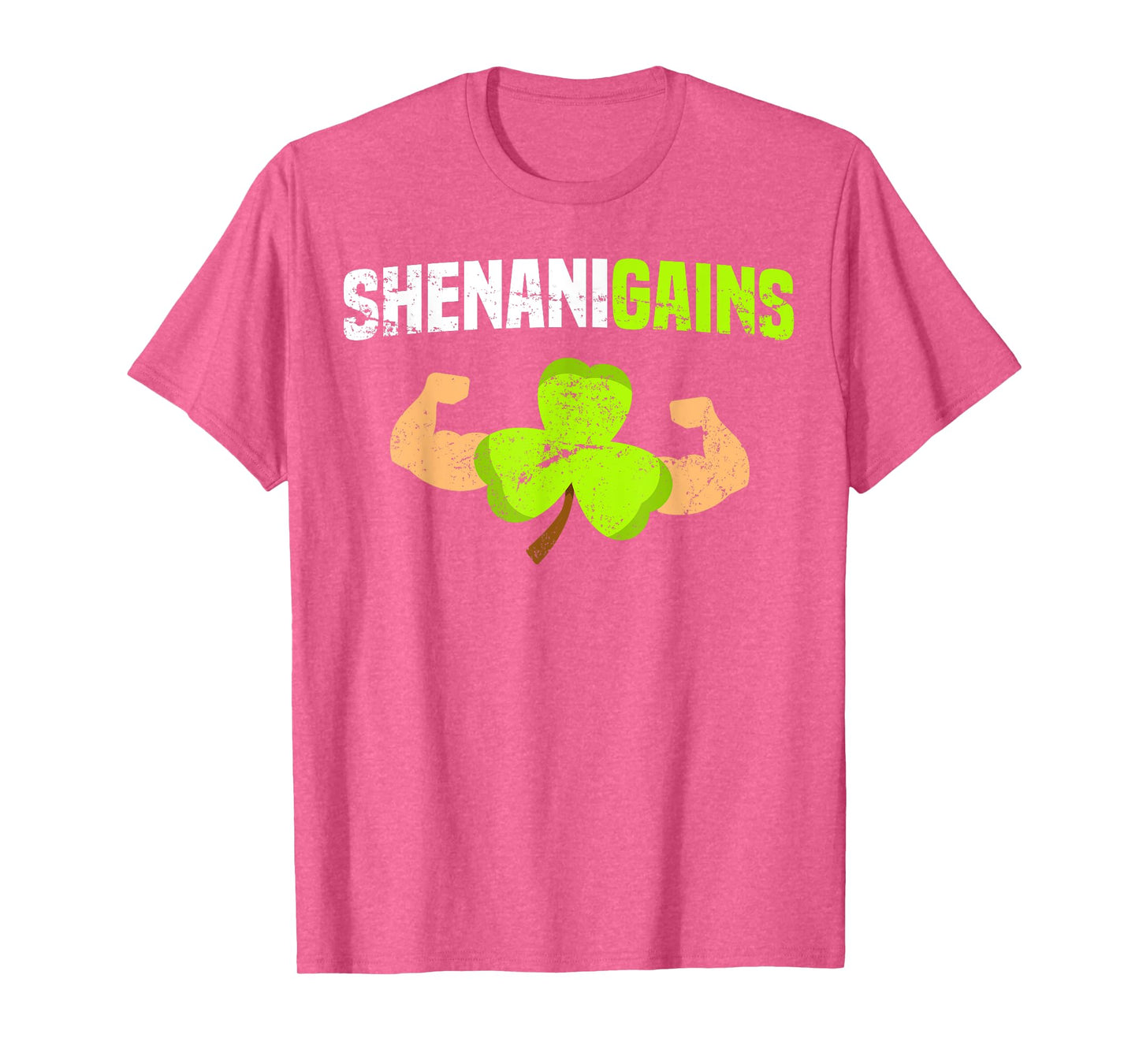Shenanigains St Patricks Day T Shirt Workout Gym Gains Lift T-Shirt