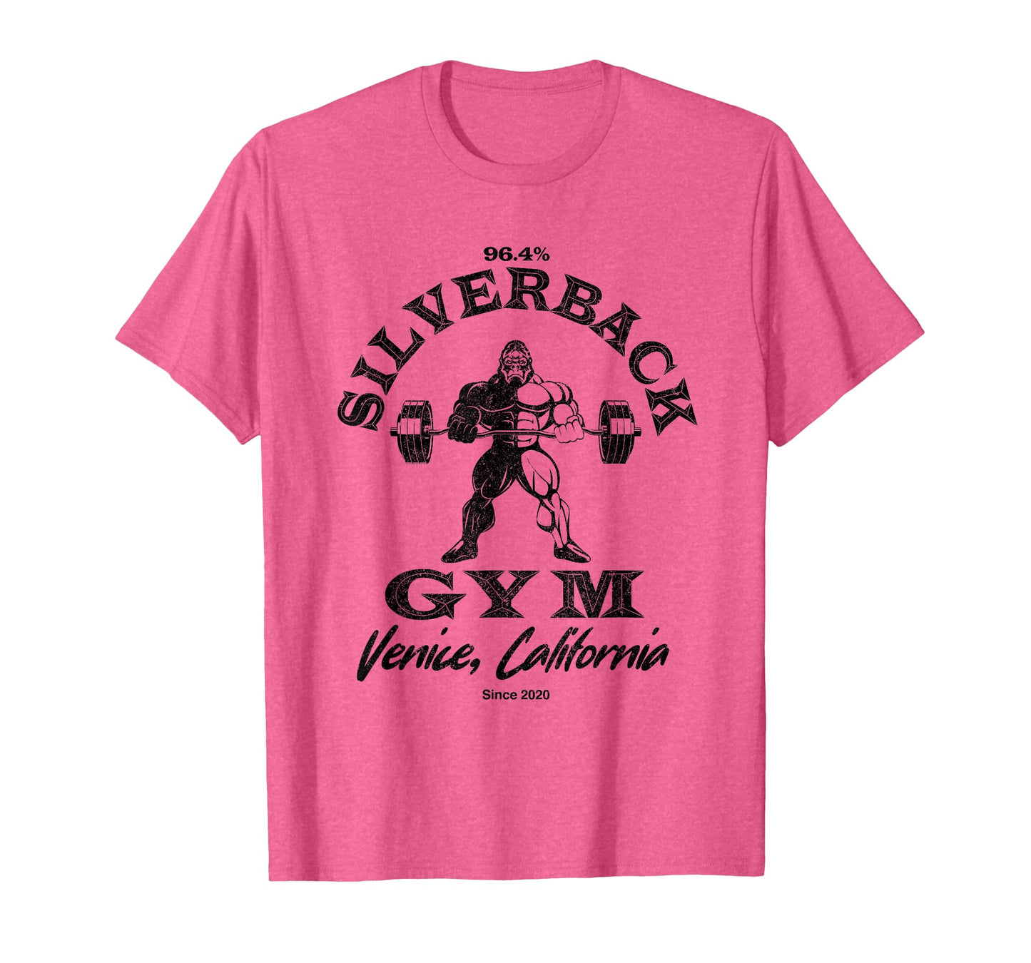96.4% Silverback Gym Apparel Venice beach California, retro T-Shirt