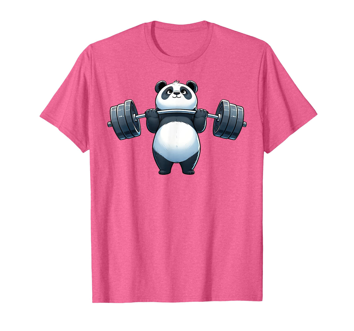 Panda Weightlifting Fitness Gym Training Bodybuilding T-Shirt