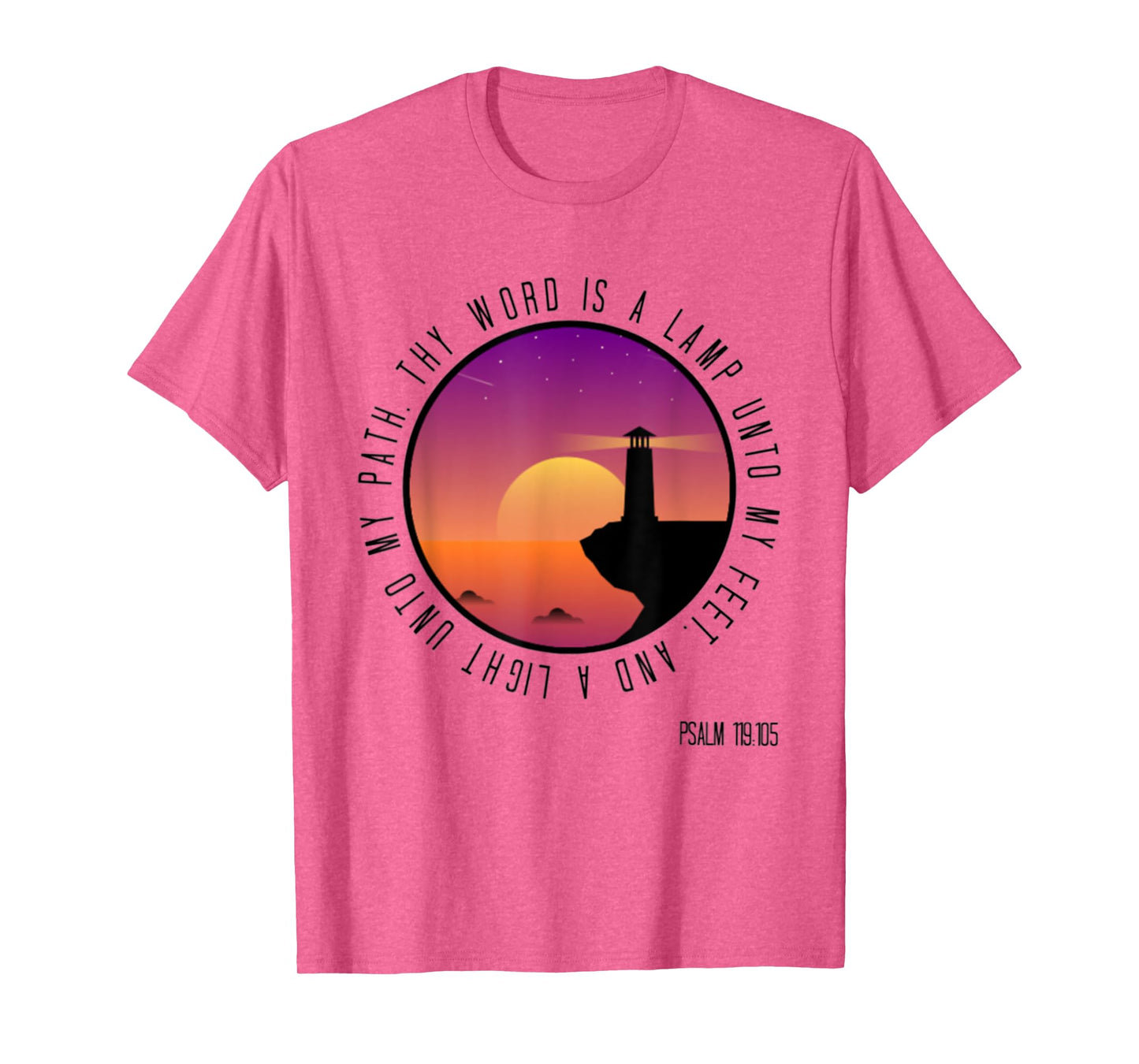 Psalm 119:105 Thy Word Is Christian Bible Verse T-Shirt T-Shirt