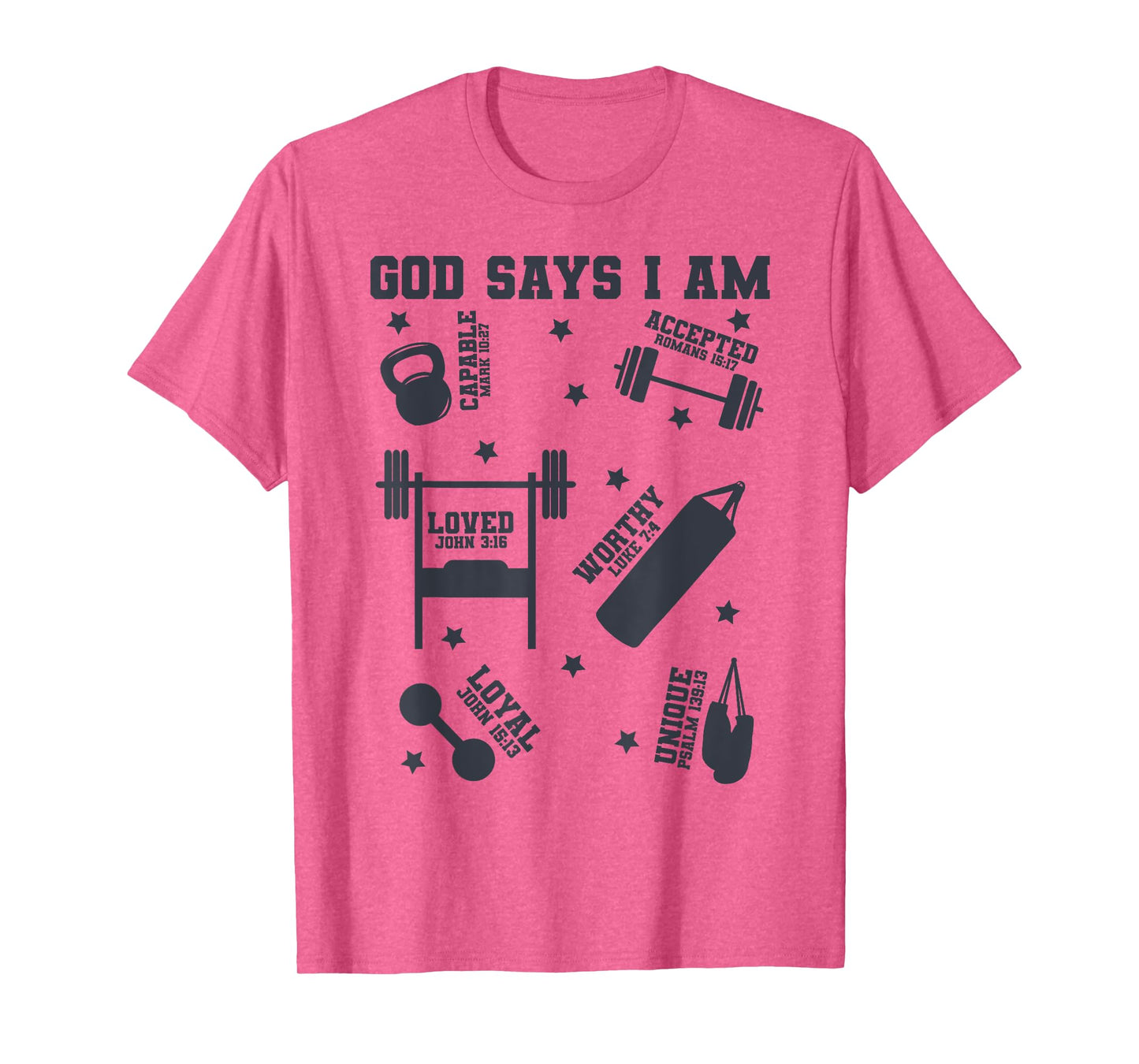 God Says I Am Gym Lover Men Women Christian T-Shirt