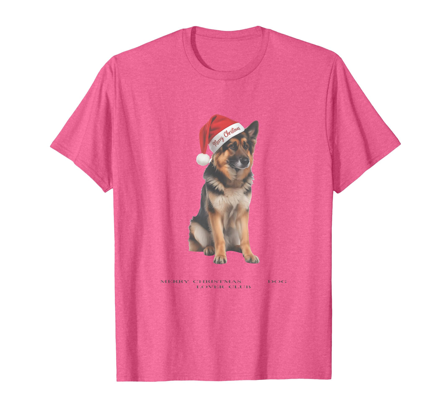 German Shepherd Christmas Dog Vintage T-Shirt
