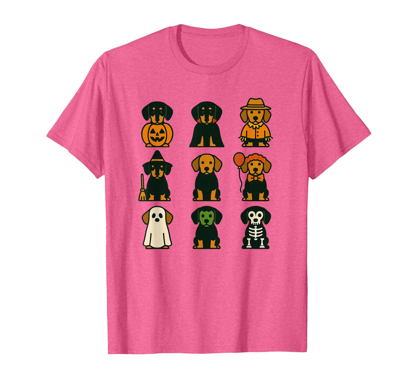Dachshund Halloween Costume Funny Scary Dog Ghost Witch T-Shirt
