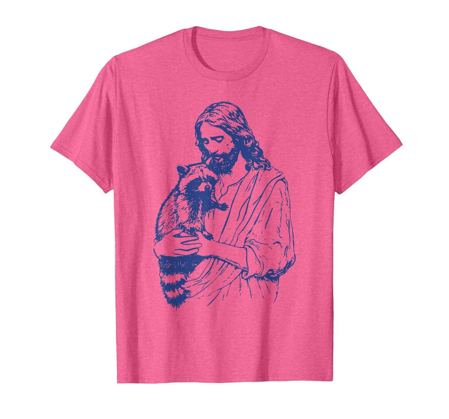 Racoon Lover Trash Panda Christian Jesus Holding A Raccoon T-Shirt