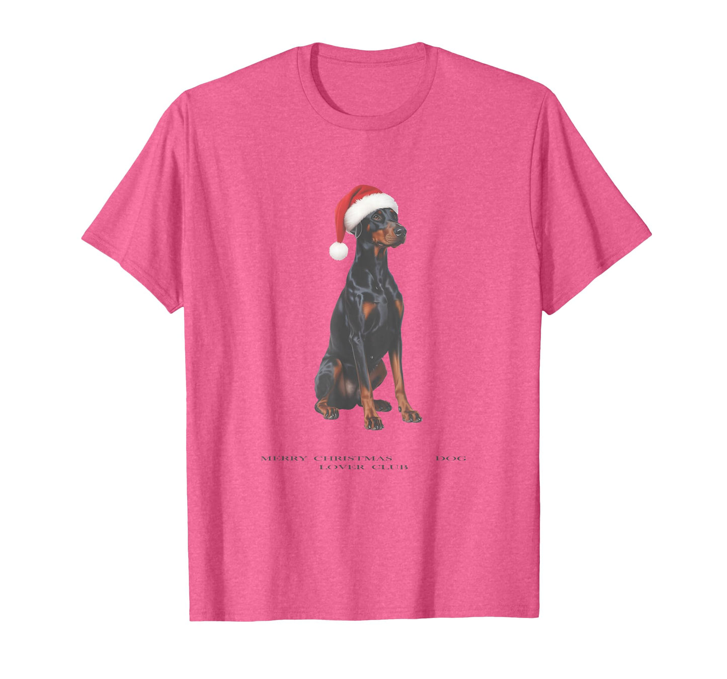Doberman Christmas Dog Vintage T-Shirt