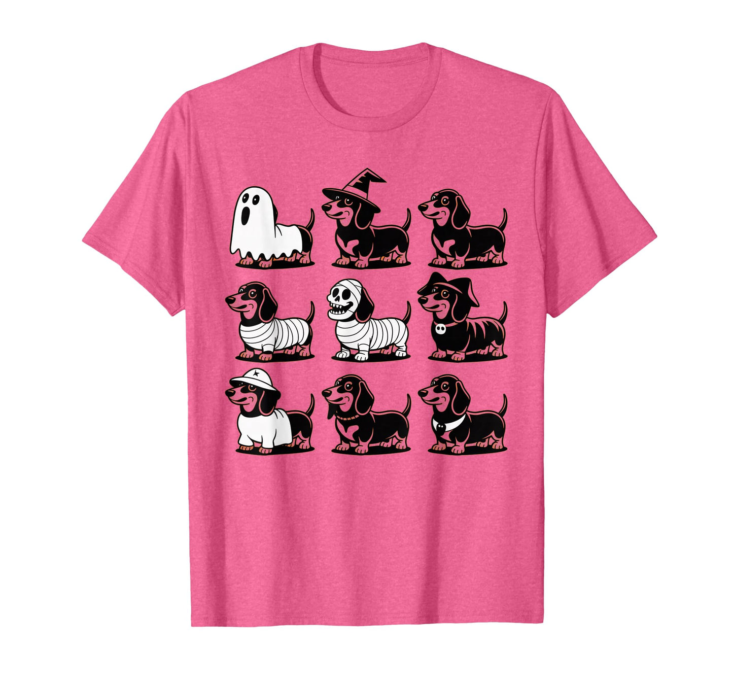 Spooky Scary Dachshund Cute Halloween Dog Ghost Dachshund T-Shirt