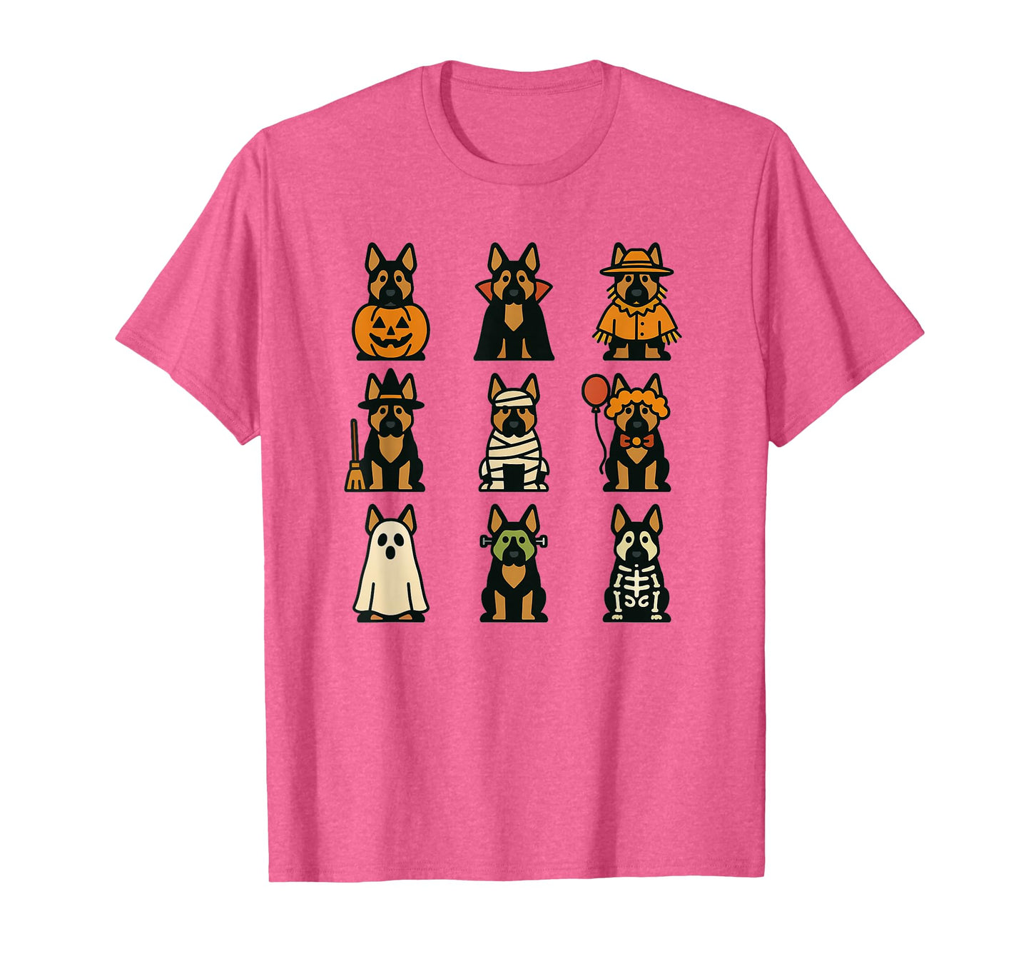 German Shepherd Halloween Costume Funny Scary Dog Ghost T-Shirt
