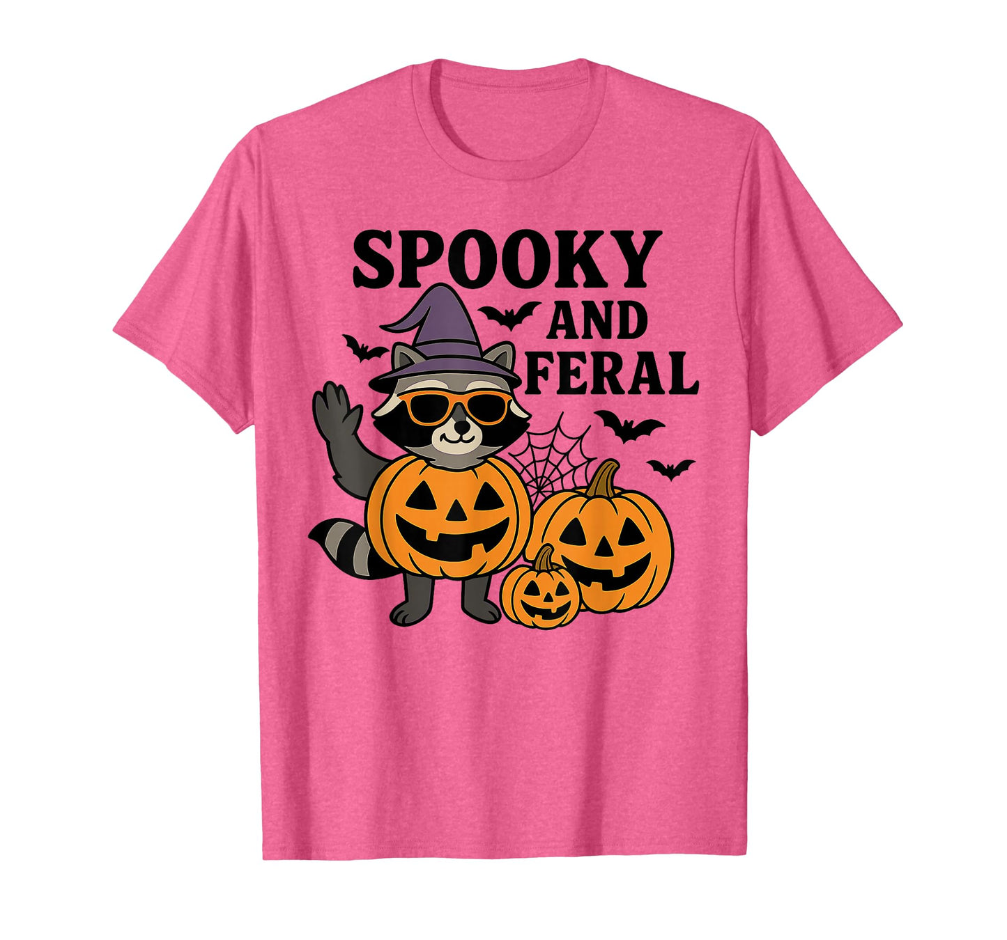 Funny Halloween Raccoon Pumpkin Costume T-Shirt