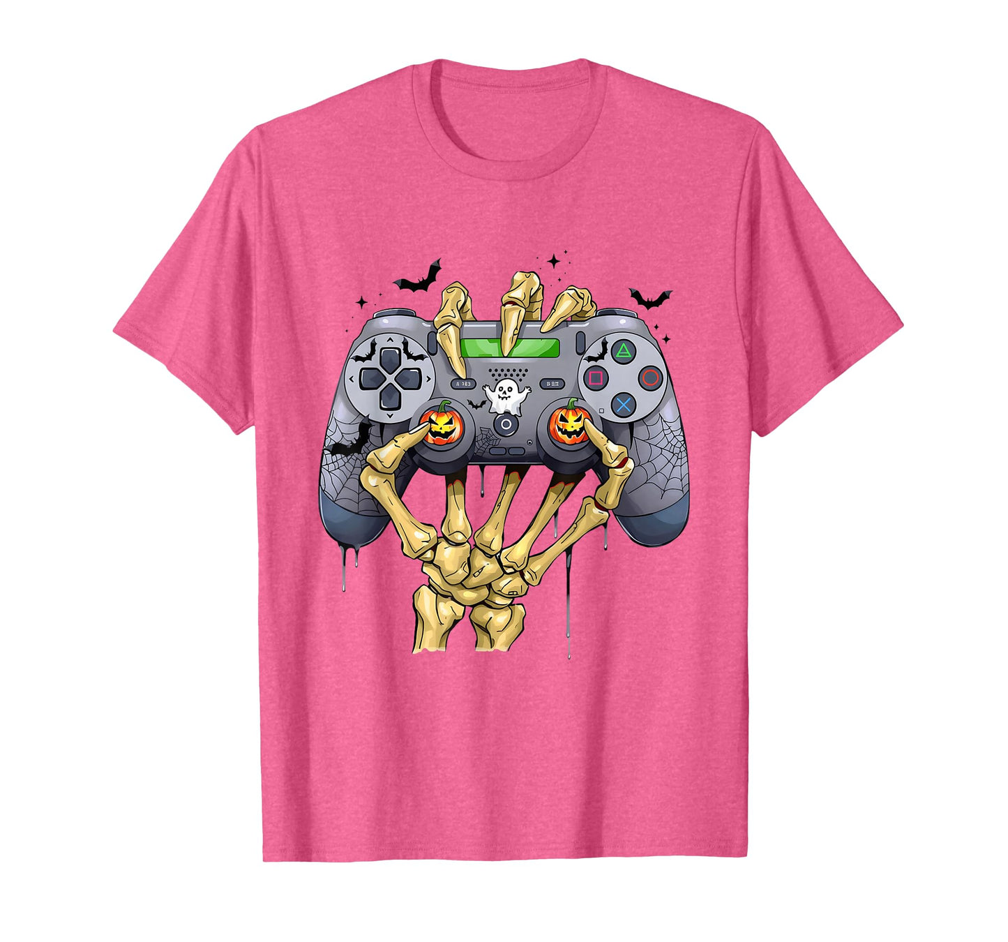 Halloween Skeleton Zombie Gaming Controllers Mummy Boys Kids T-Shirt