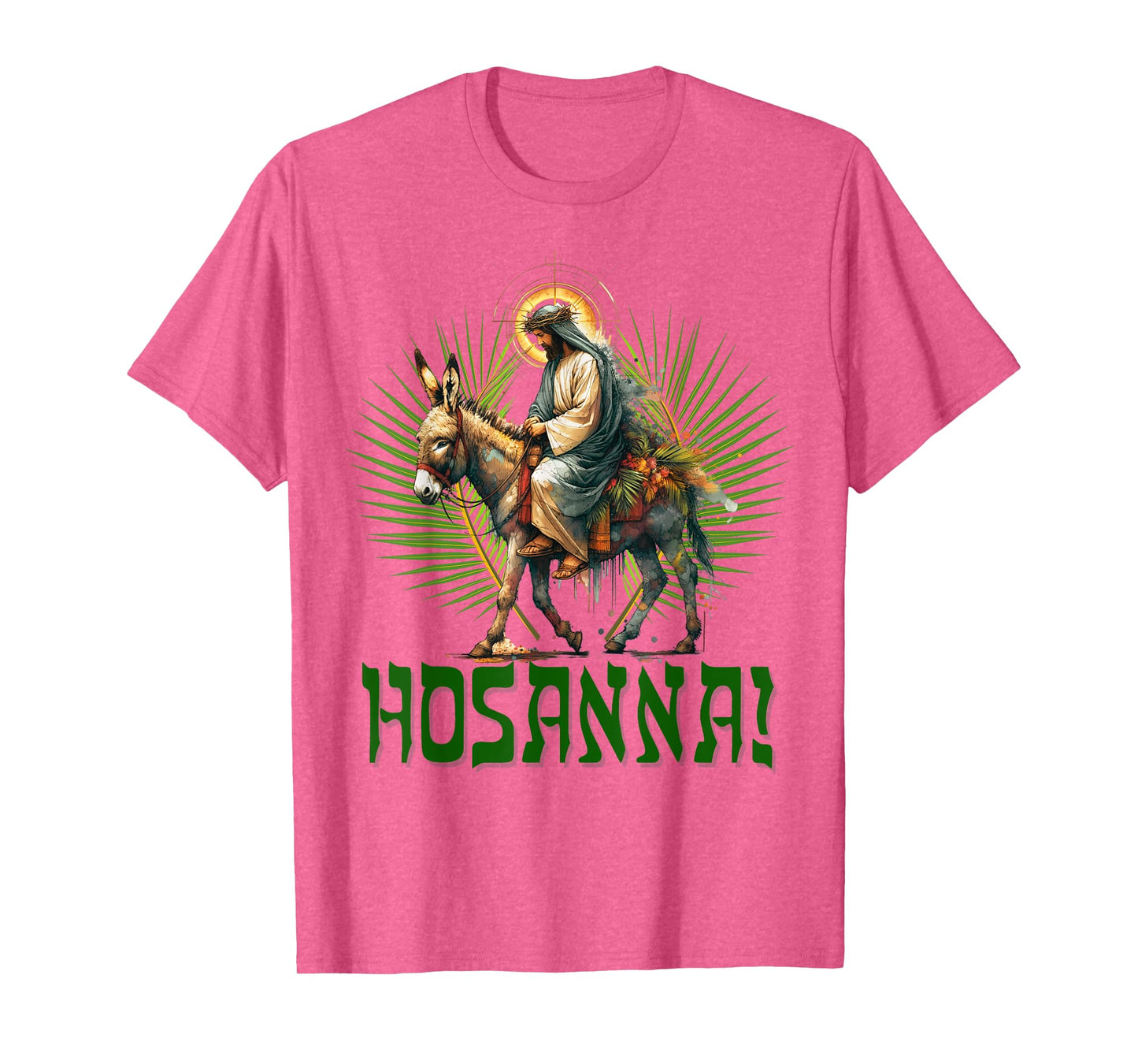 Hosanna! Christian Palm Sunday Jesus riding a Donkey T-Shirt