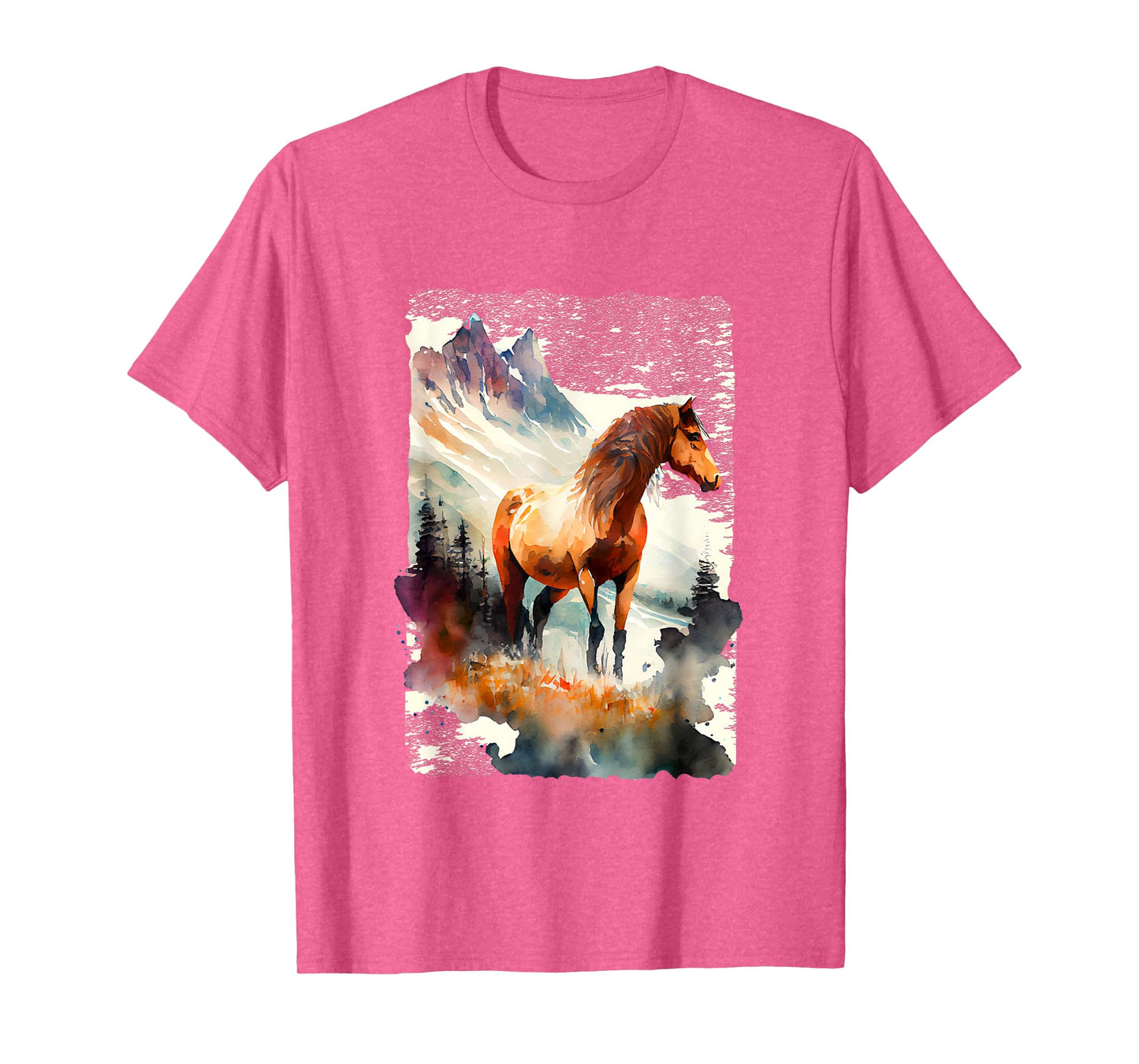 Majestic Horse In Mountain Landscape T-Shirt