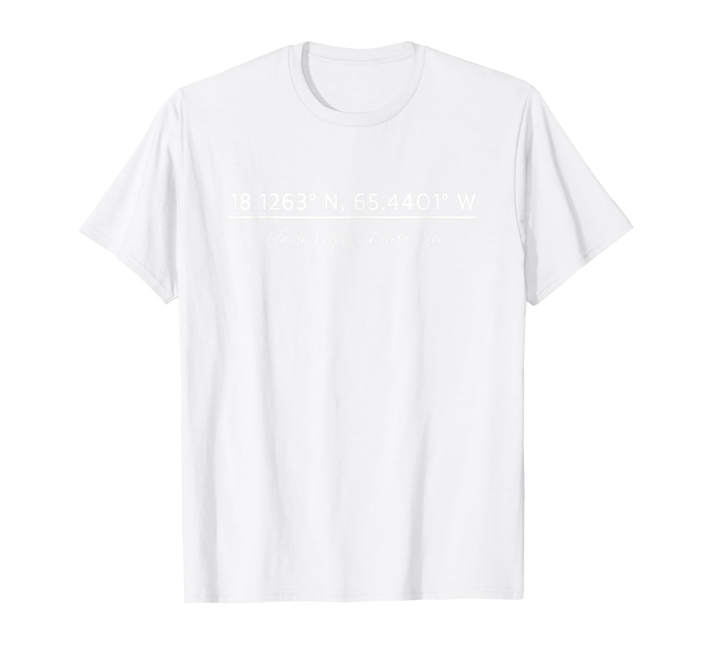 Isla de Vieques, Puerto Rico Coordinates T-Shirt