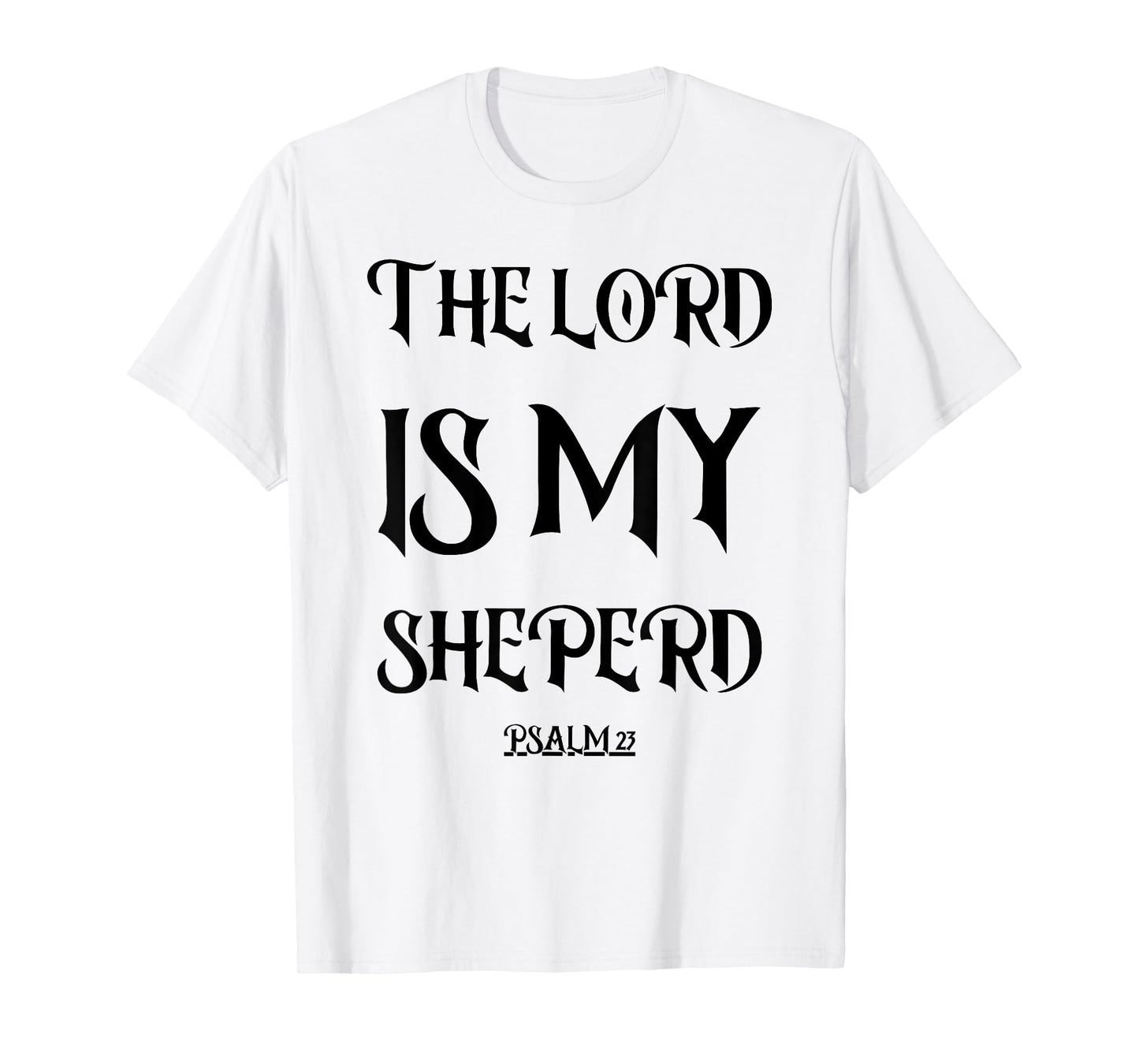 Psalm 23 Tee Vintage Bible Verse Gift Fear No Evil Jesus T-Shirt