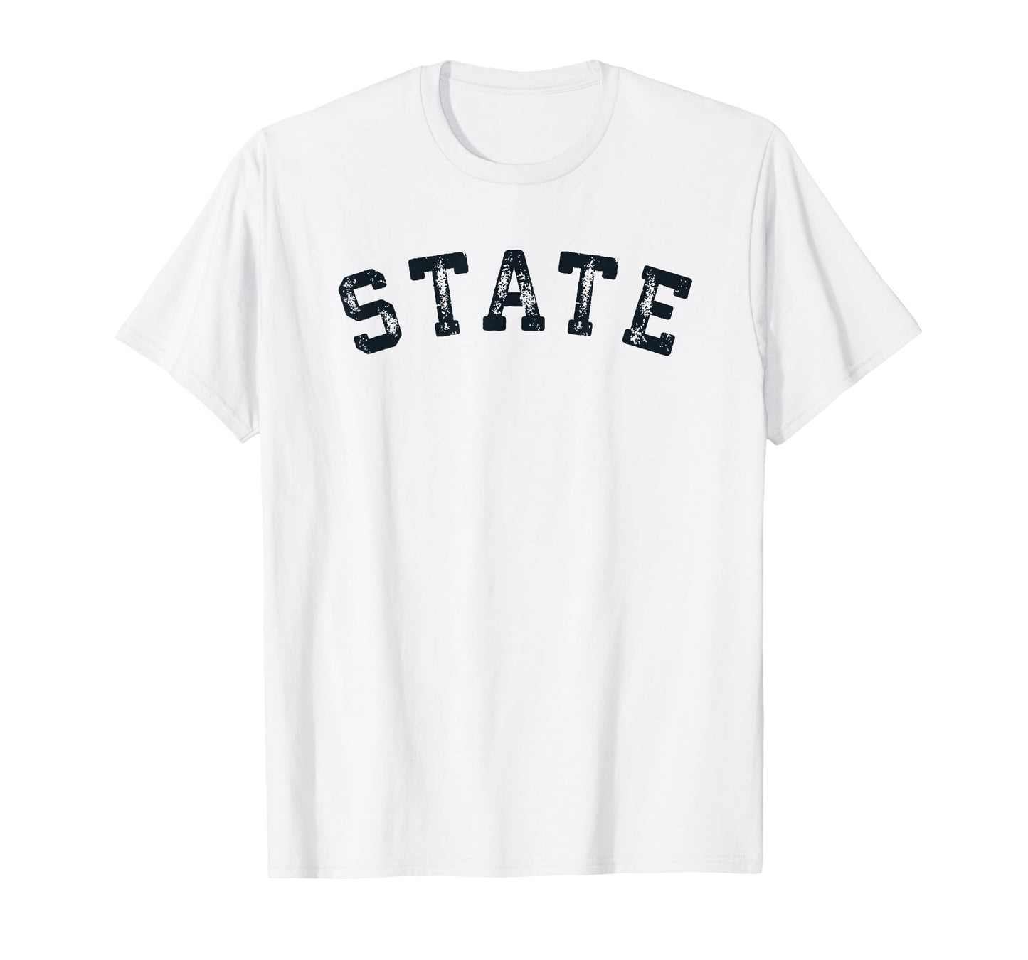 Vintage State T Shirt Distressed Old Retro Sports Gift Tee T-Shirt