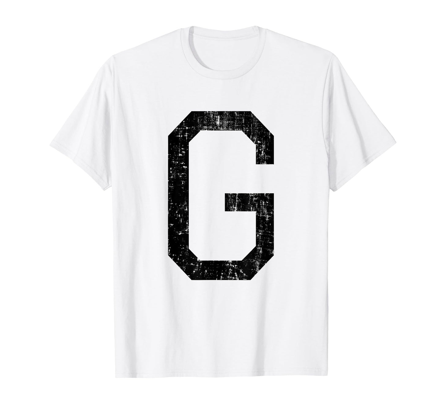 Letter G Capital Alphabet Initial School College Varsity T-Shirt