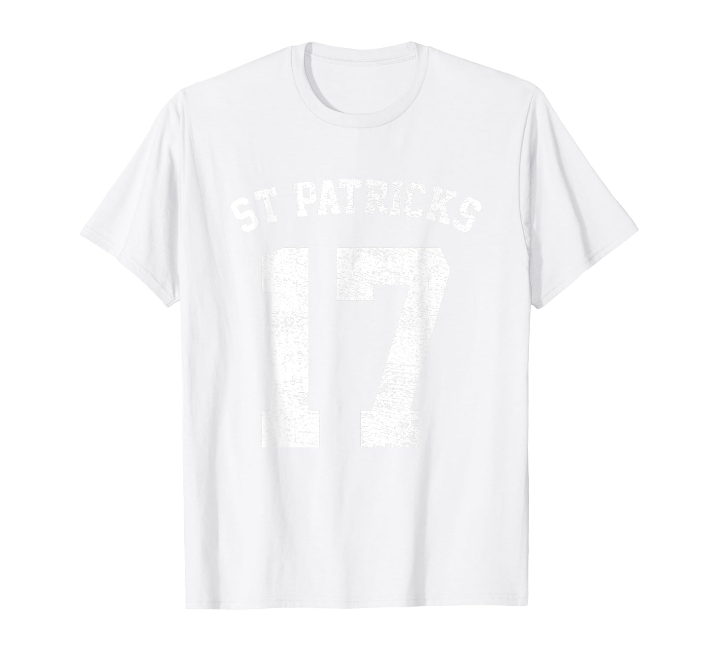 St Patricks Day March 17 Retro Distressed College Varsity T-Shirt