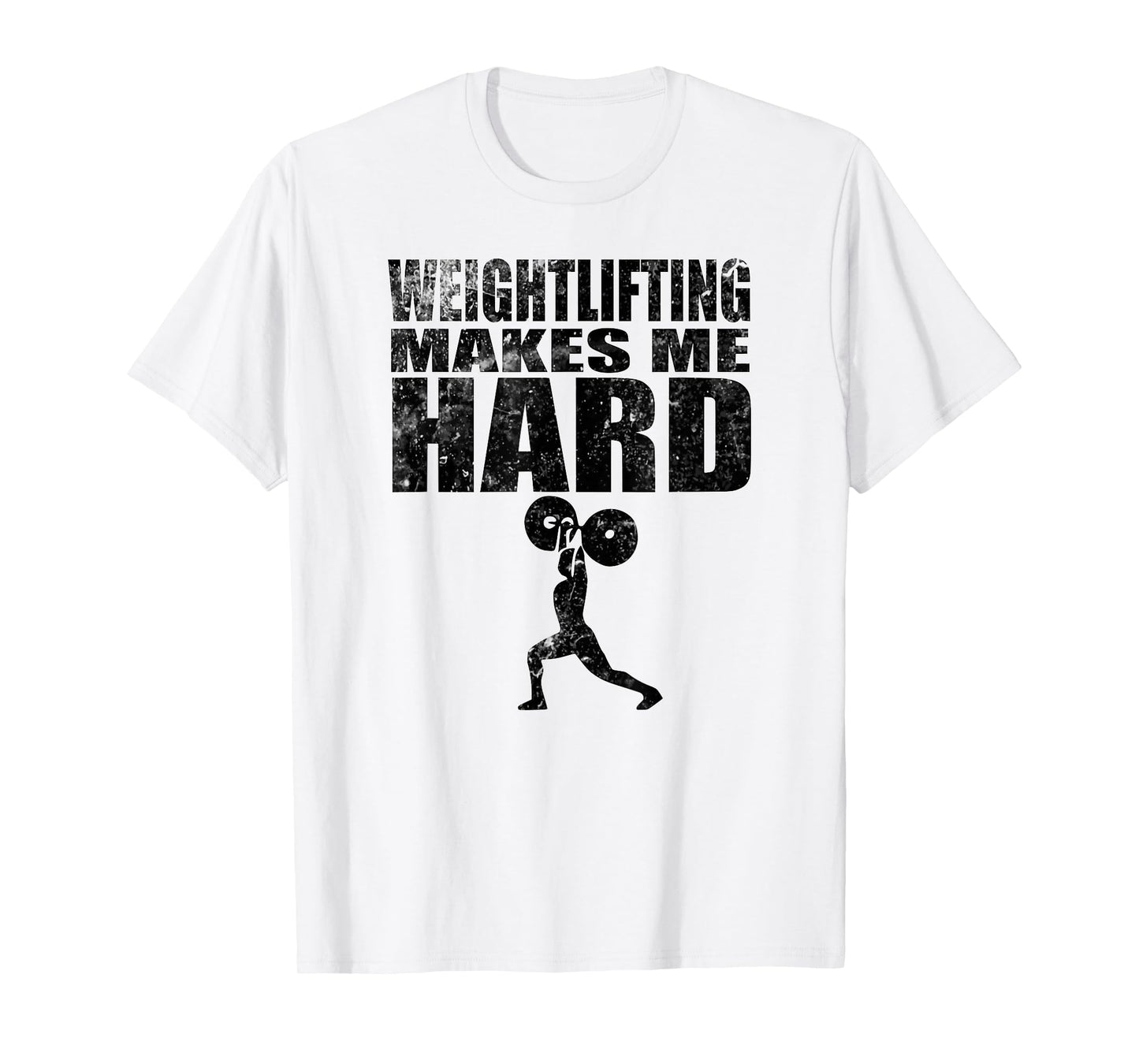 Weightlifting Makes Me Hard funny fitness T-Shirt